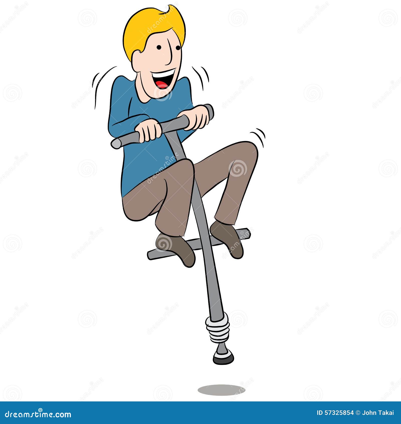 Cartoon Man Riding Pogo Stick Stock Vector - Illustration of pogo, clipart: 57325854 Cartoon Man Riding Pogo Stick Stock Vector - Illustration of pogo, clipart: 57325854