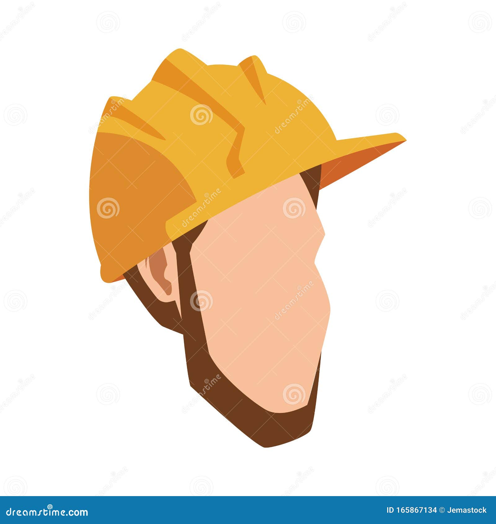 Cartoon Man with Safety Helmet Icon Stock Vector - Illustration of plastic,  safety: 165867134