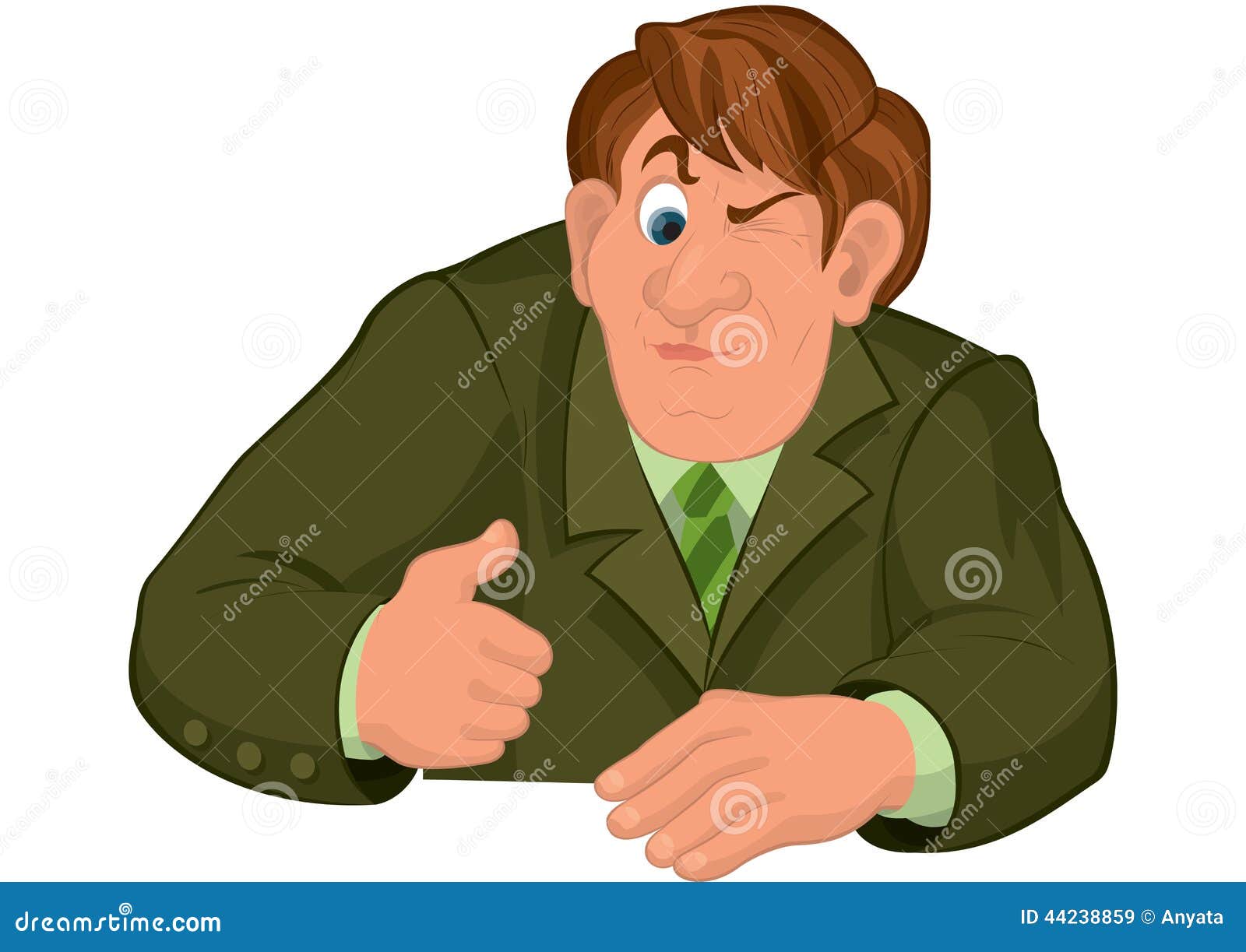Cartoon Man Torso in Green Jacket with One Eye Closed Stock Vector - Illustration of vector, character: 44238859 Cartoon Man Torso in Green Jacket with One Eye Closed Stock Vector - Illustration of vector, character: 44238859