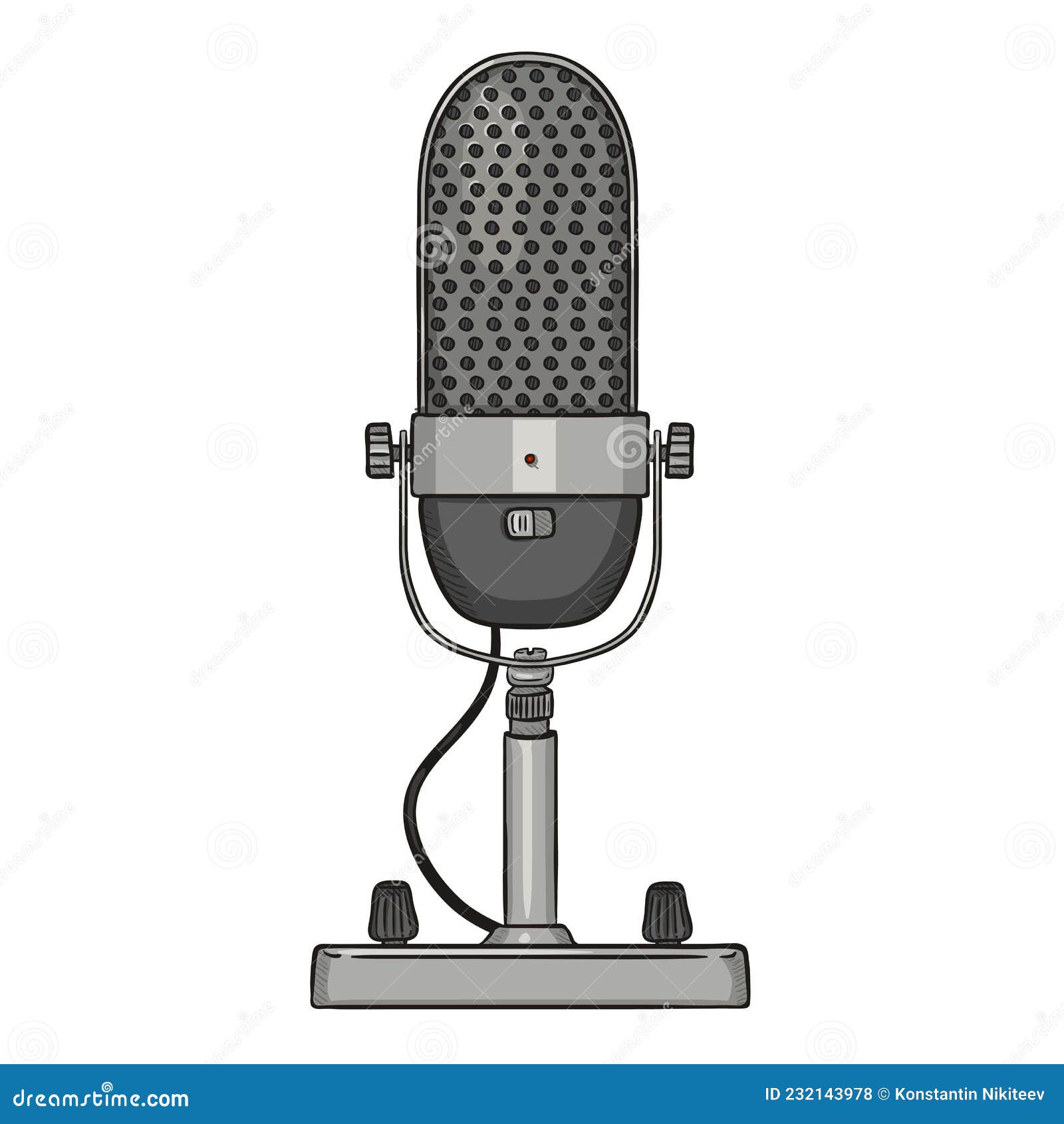 Cartoon Microphone And Stand 71588021
