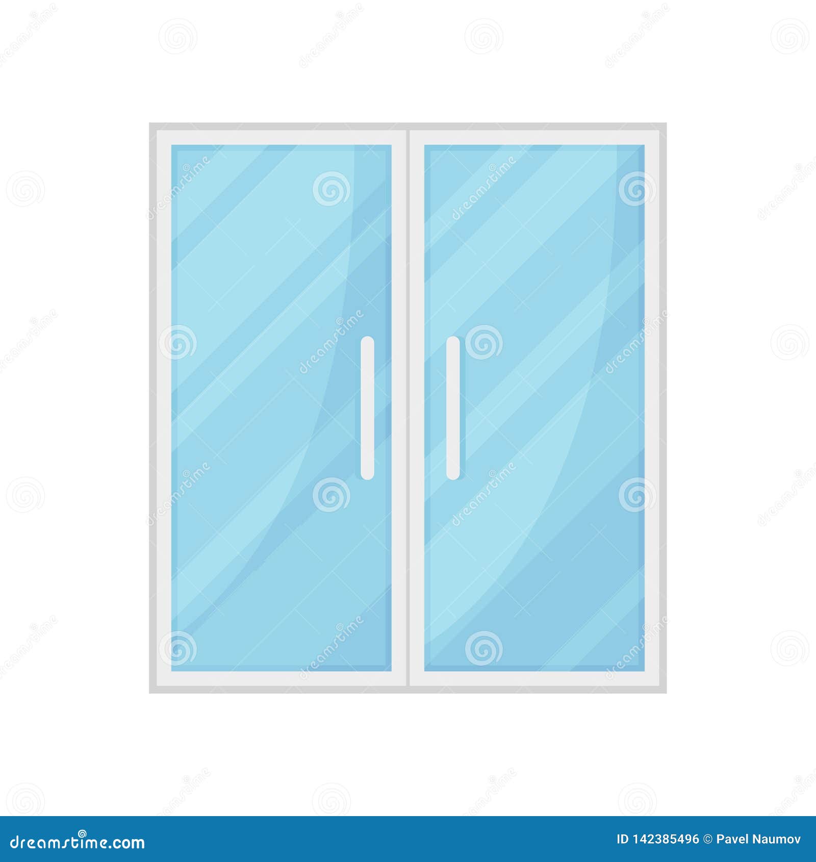 Cartoon Modern Glass Door on White Background. Stock Vector - Illustration of home, door: 142385496 Cartoon Modern Glass Door on White Background. Stock Vector - Illustration of home, door: 142385496