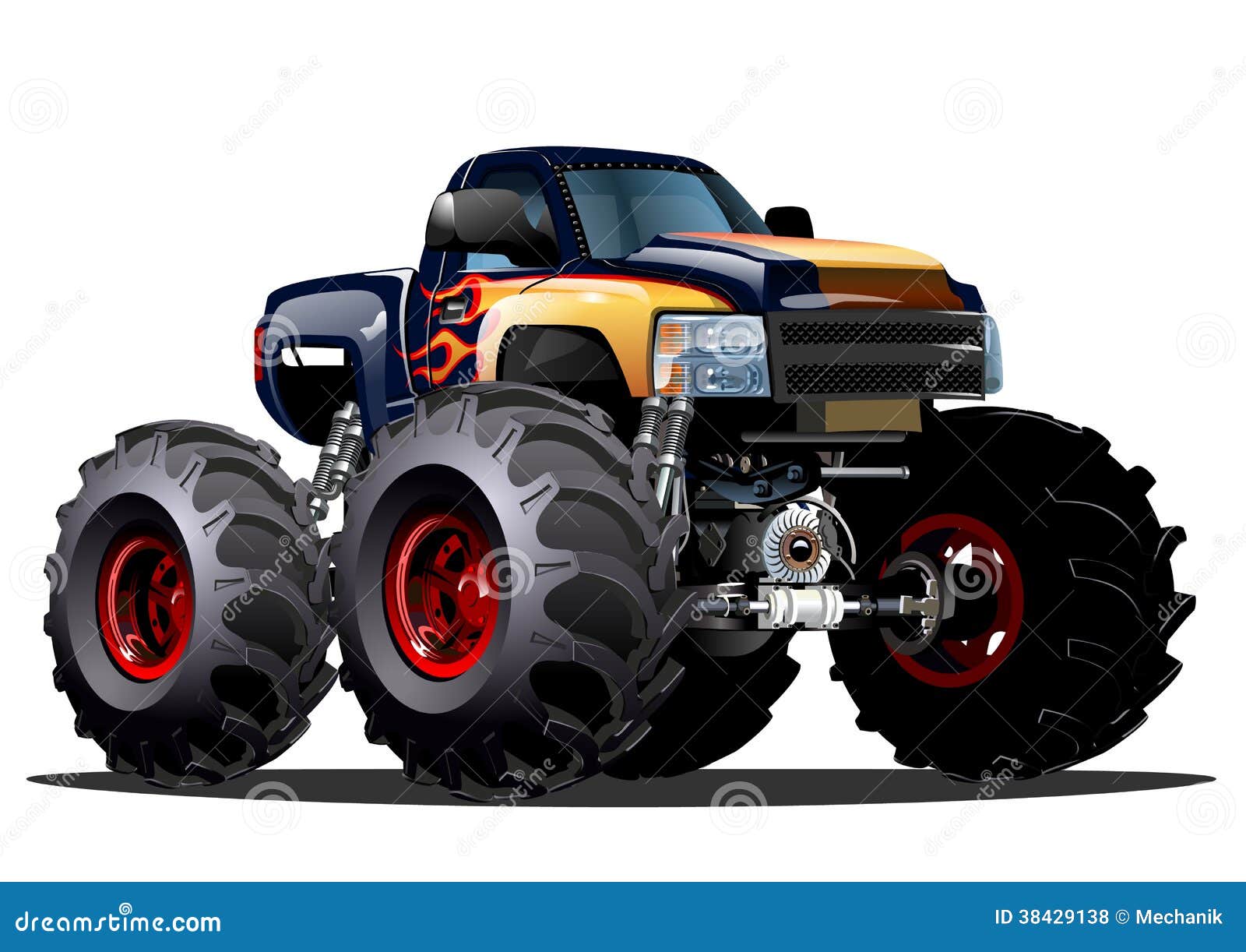 cartoon monster truck