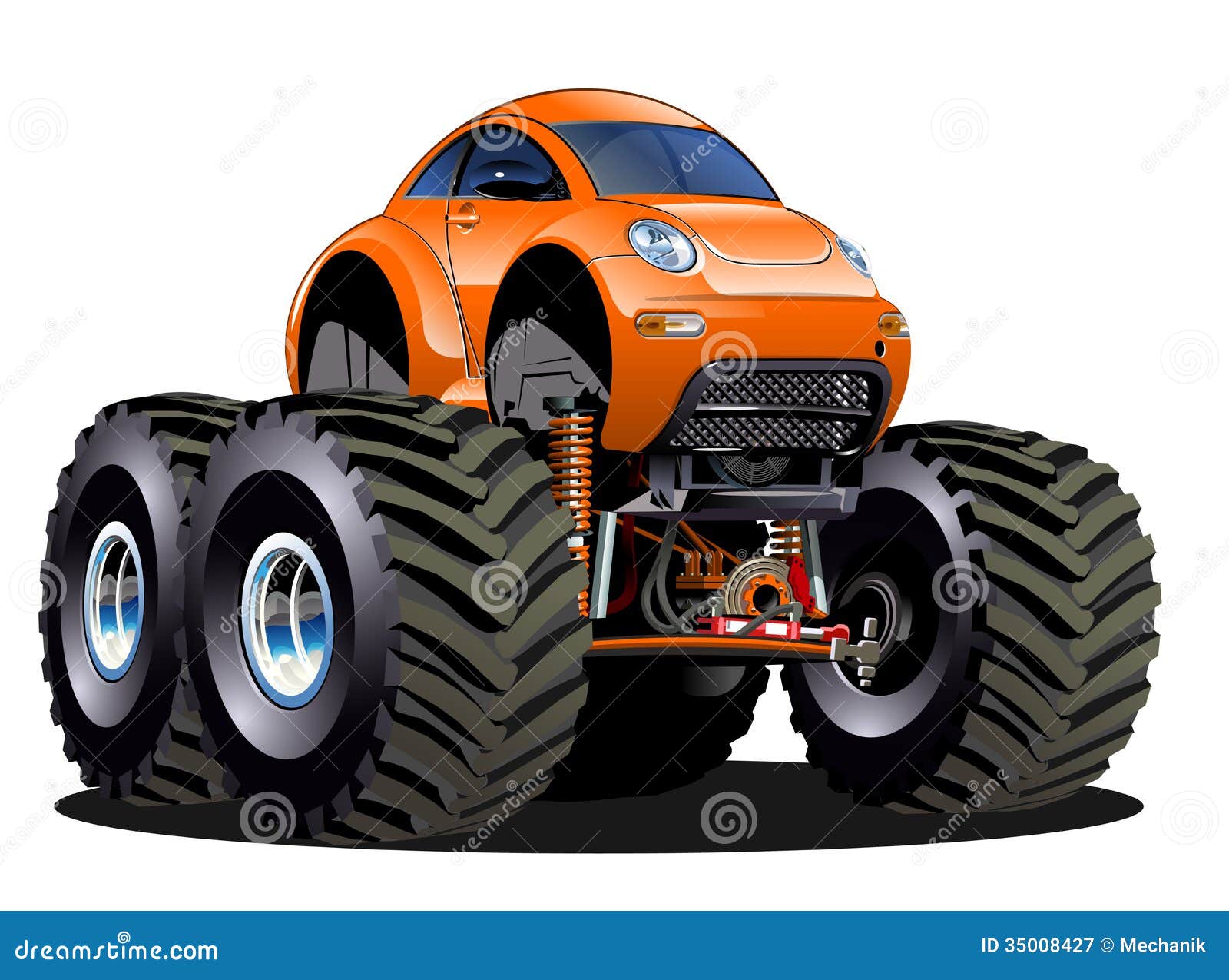 Cartoon Monster Truck stock vector. Illustration of custom - 35008427 Cartoon Monster Truck stock vector. Illustration of custom - 35008427