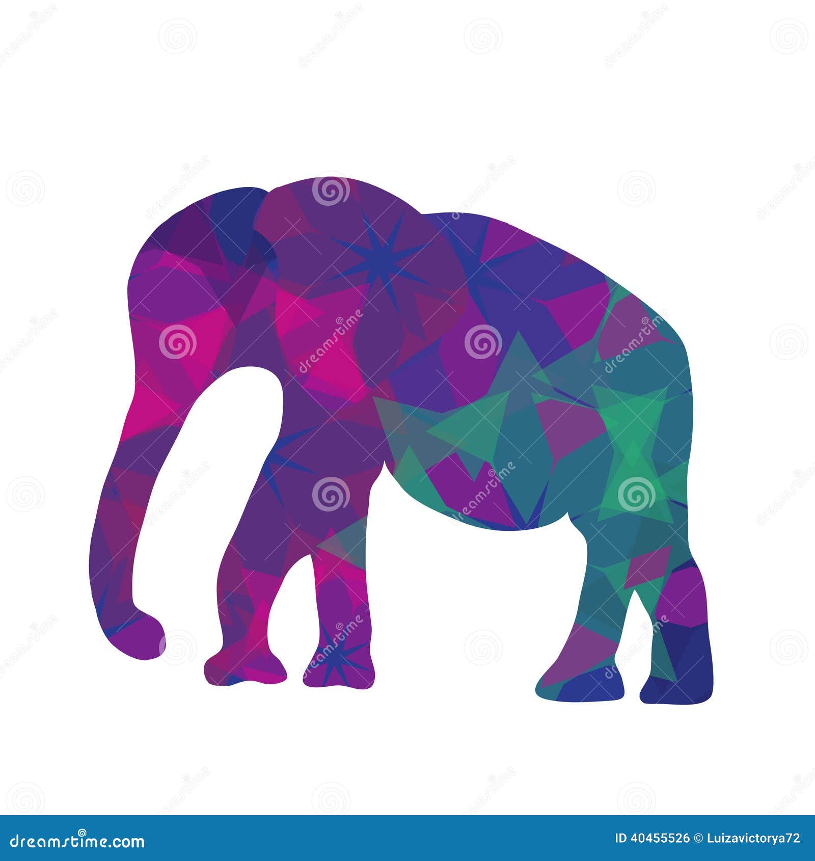 Mosaic Elephant Tattoos