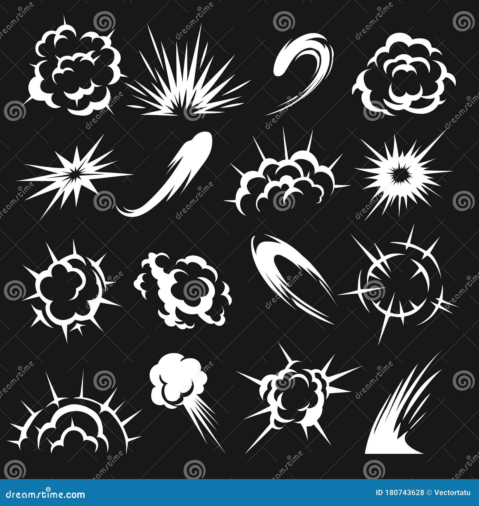 Cartoon Motion Flash Effects Stock Vector - Illustration of concept,  abstract: 180743628