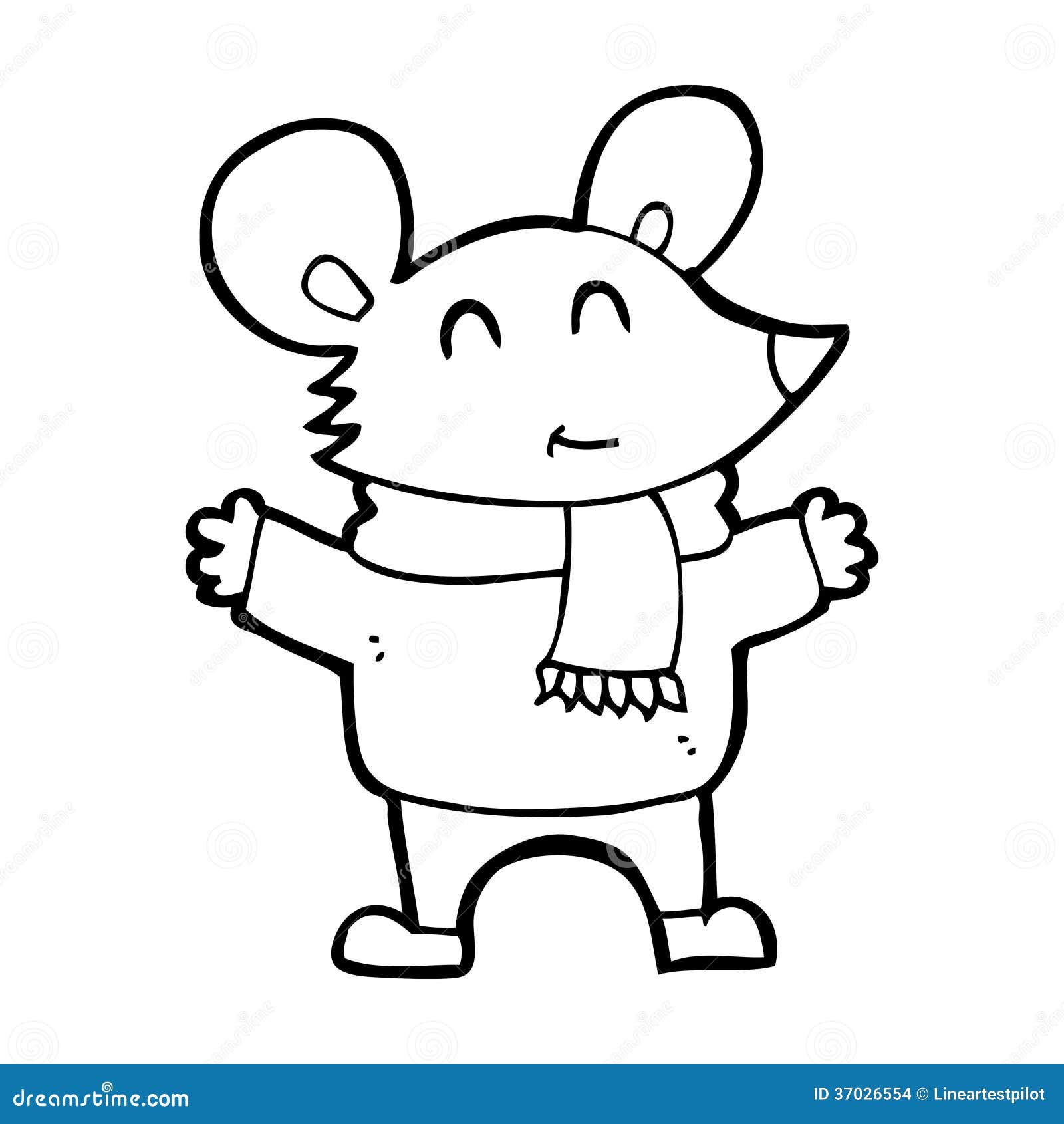 Cartoon mouse stock illustration. Illustration of cheerful - 37026554