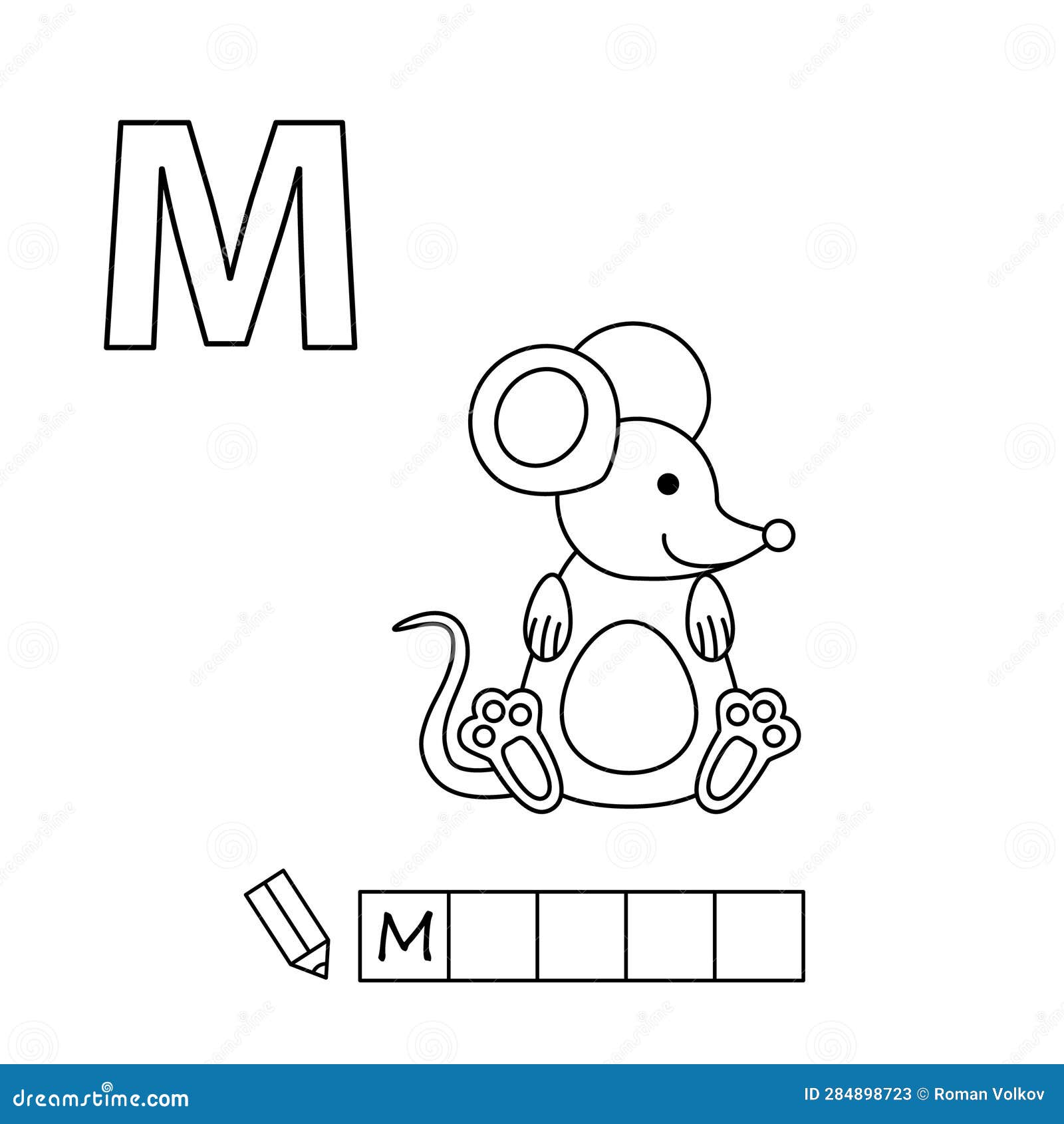 cartoon mouse coloring pages russian alphabet