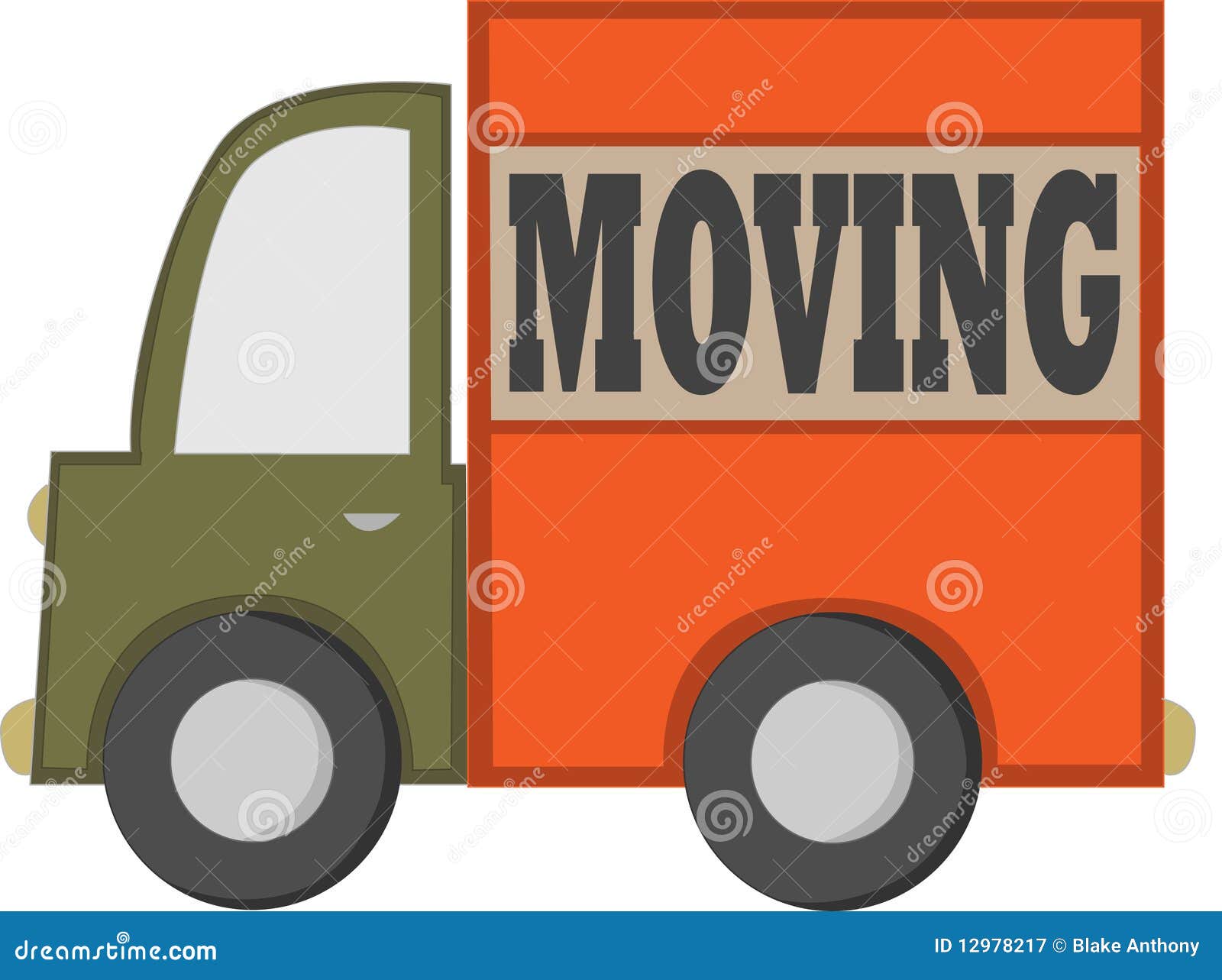 Cartoon moving truck