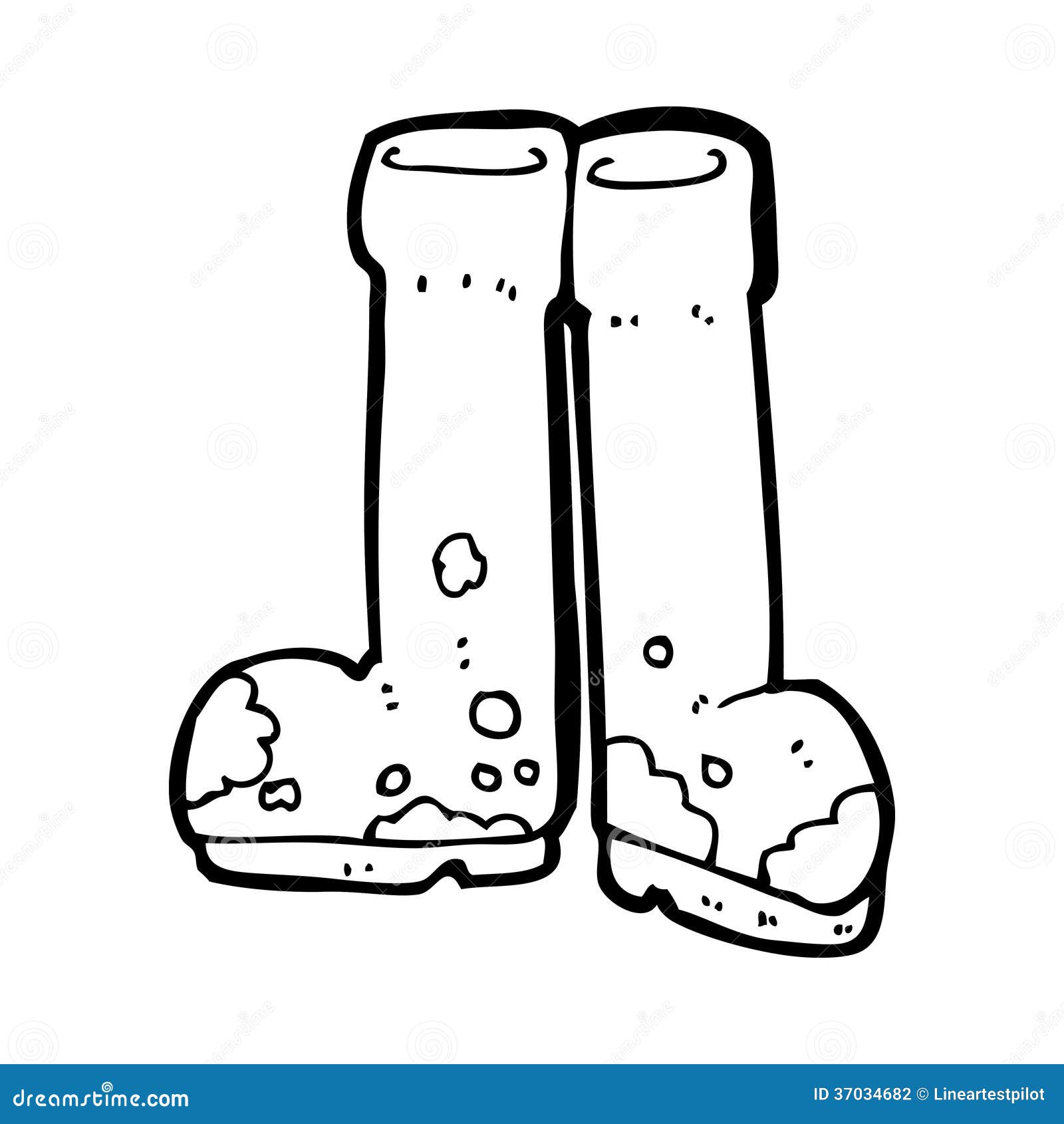 Cartoon muddy boots stock illustration. Image of cartoon 37034682