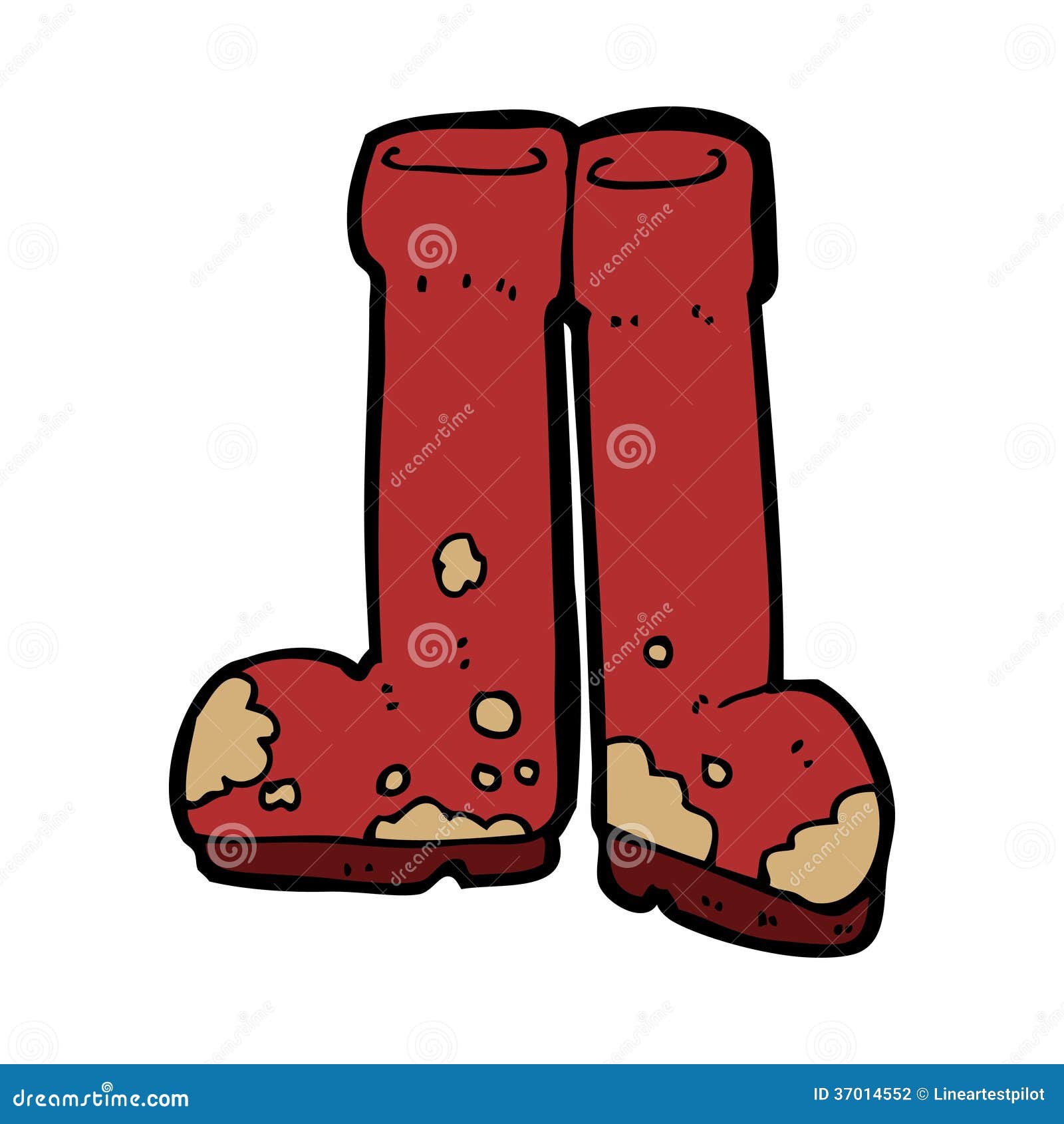 Cartoon Muddy Boots Stock Photography Image 37014552