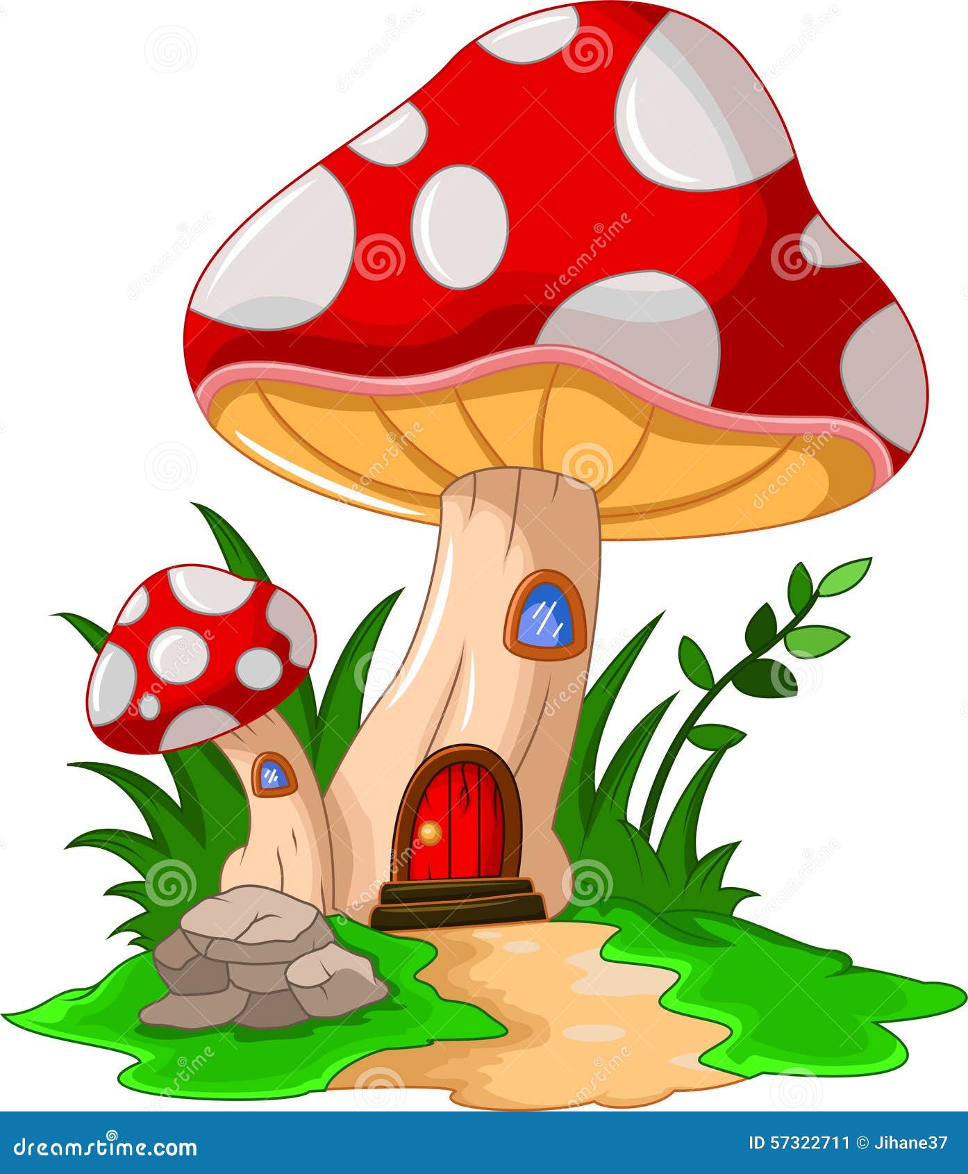 Cartoon Mushroom House for You Design Stock Illustration - Illustration of background, cute: 57322711 Cartoon Mushroom House for You Design Stock Illustration - Illustration of background, cute: 57322711
