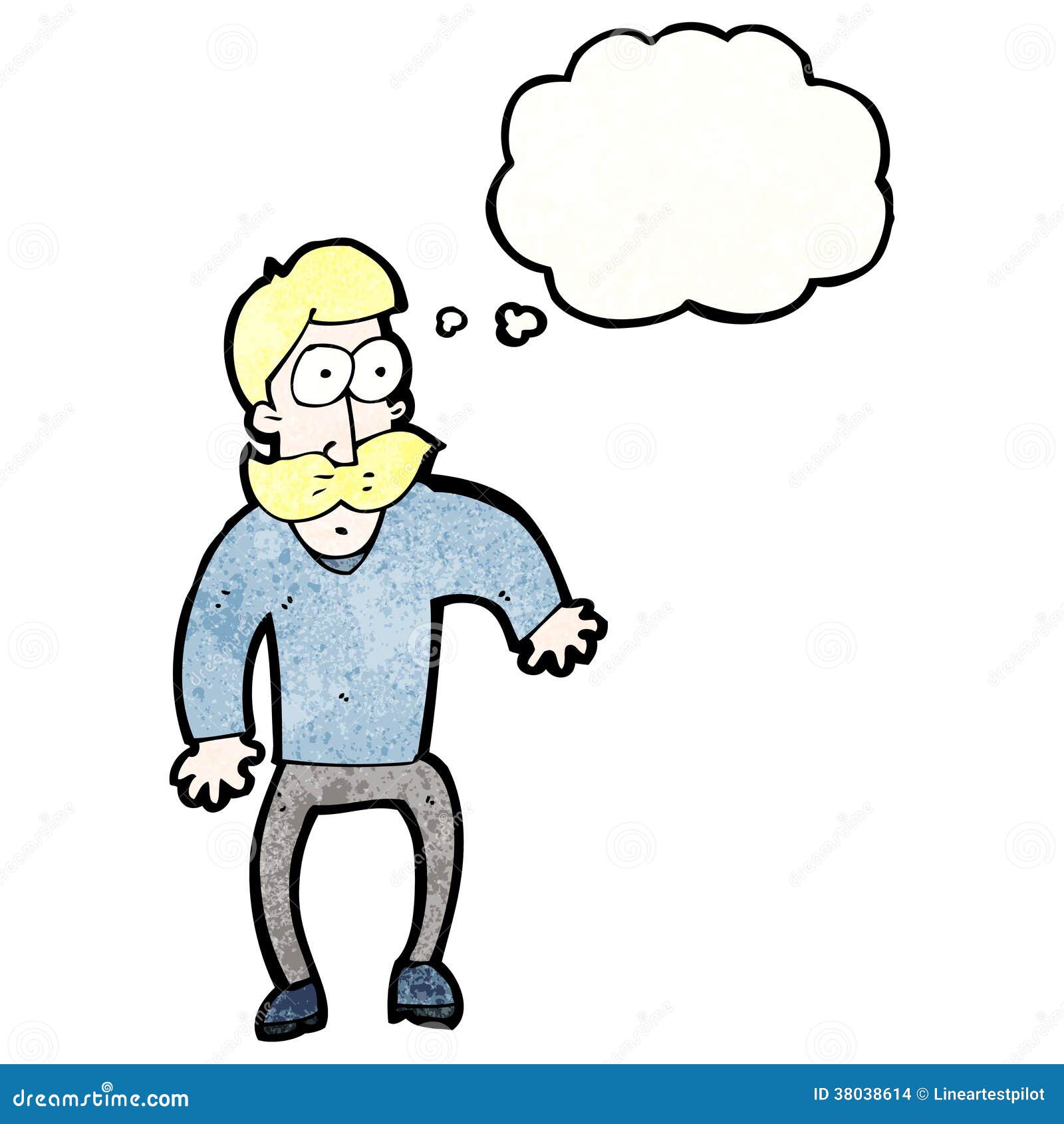 Cartoon mustache man stock vector. Illustration of artwork 38038614
