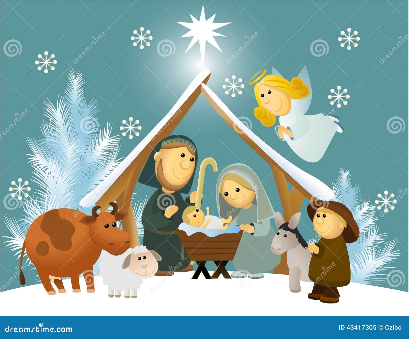 free cartoon nativity clipart - photo #45