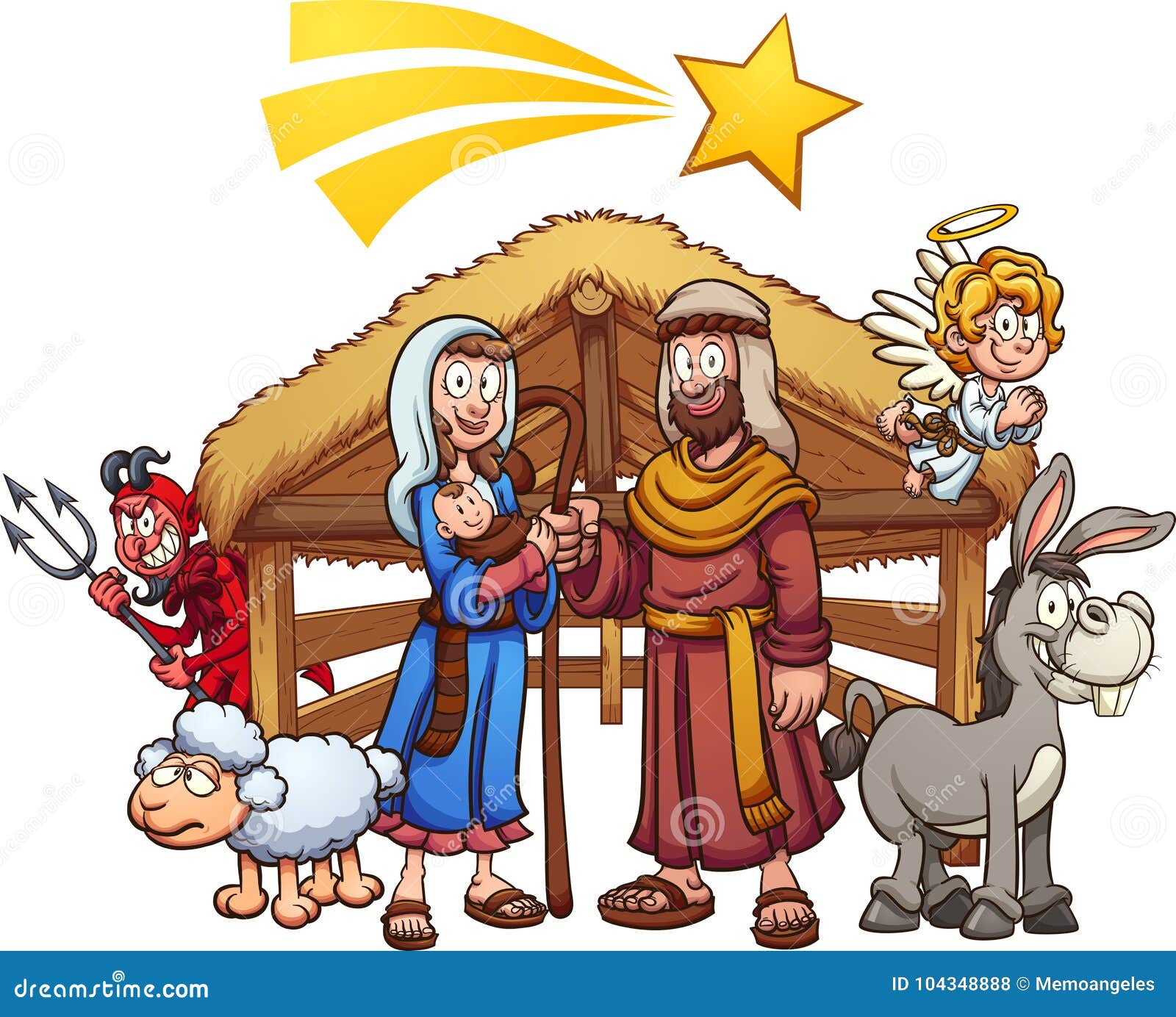 Featured image of post Manger Nativity Scene Cartoon Jesus born in a manger cartoon graphic vector
