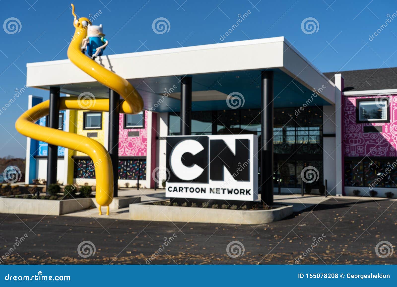 The Cartoon Network Hotel Sign Editorial Stock Image - Image of pool,  accommodation: 165078269