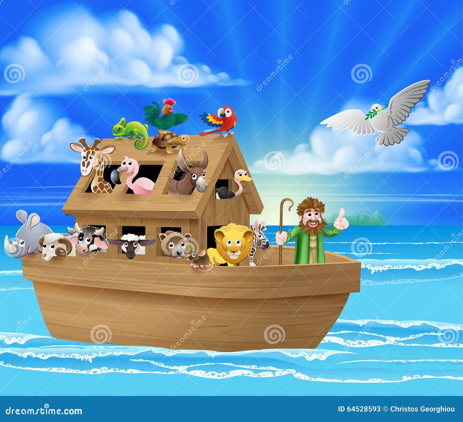 Cartoon Noahs Ark Stock Vector Illustration Of Boat Cartoon Noahs Ark Stock Vector Illustration Of Boat