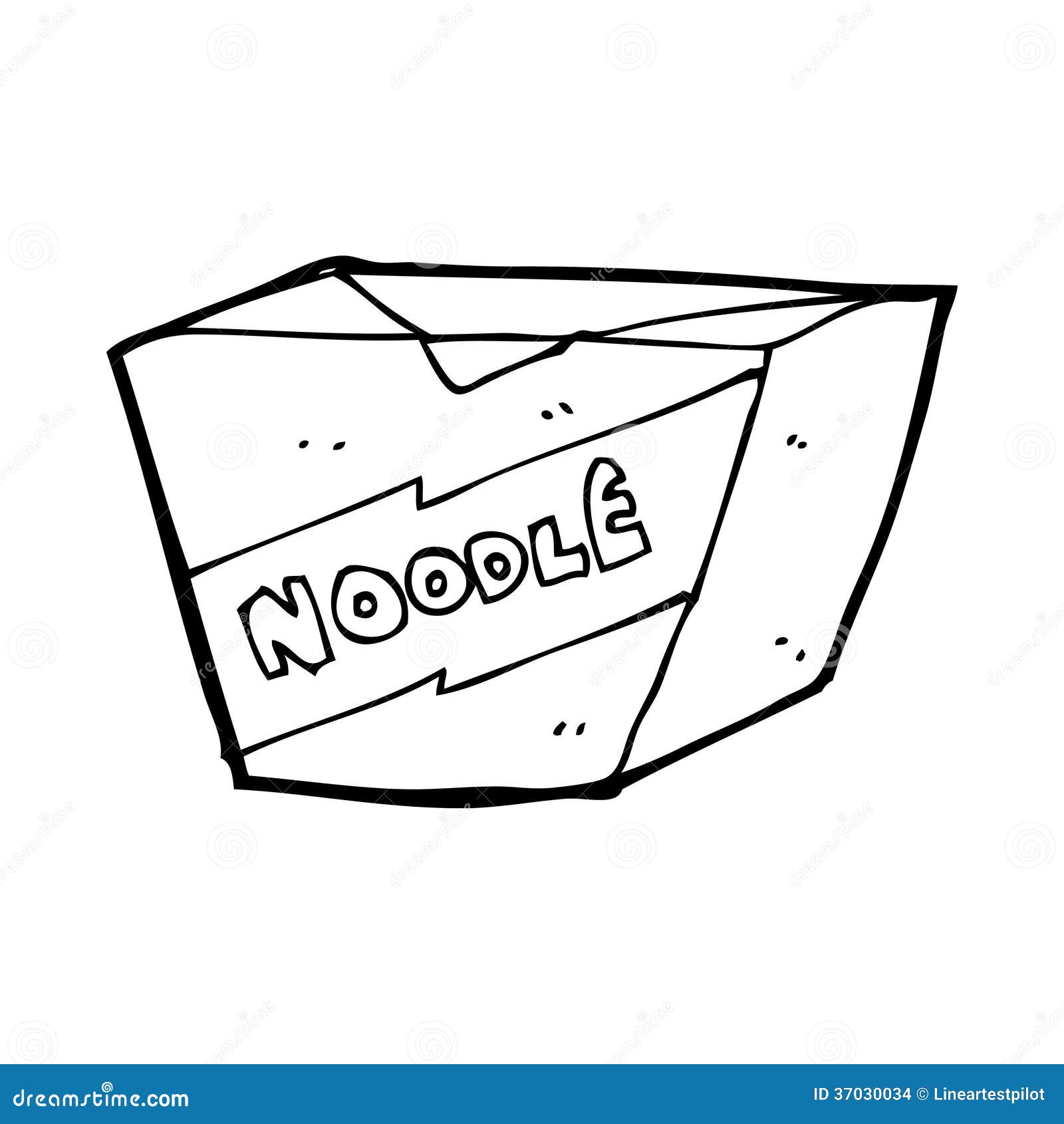 Cartoon noodle box stock illustration. Illustration of hand 37030034