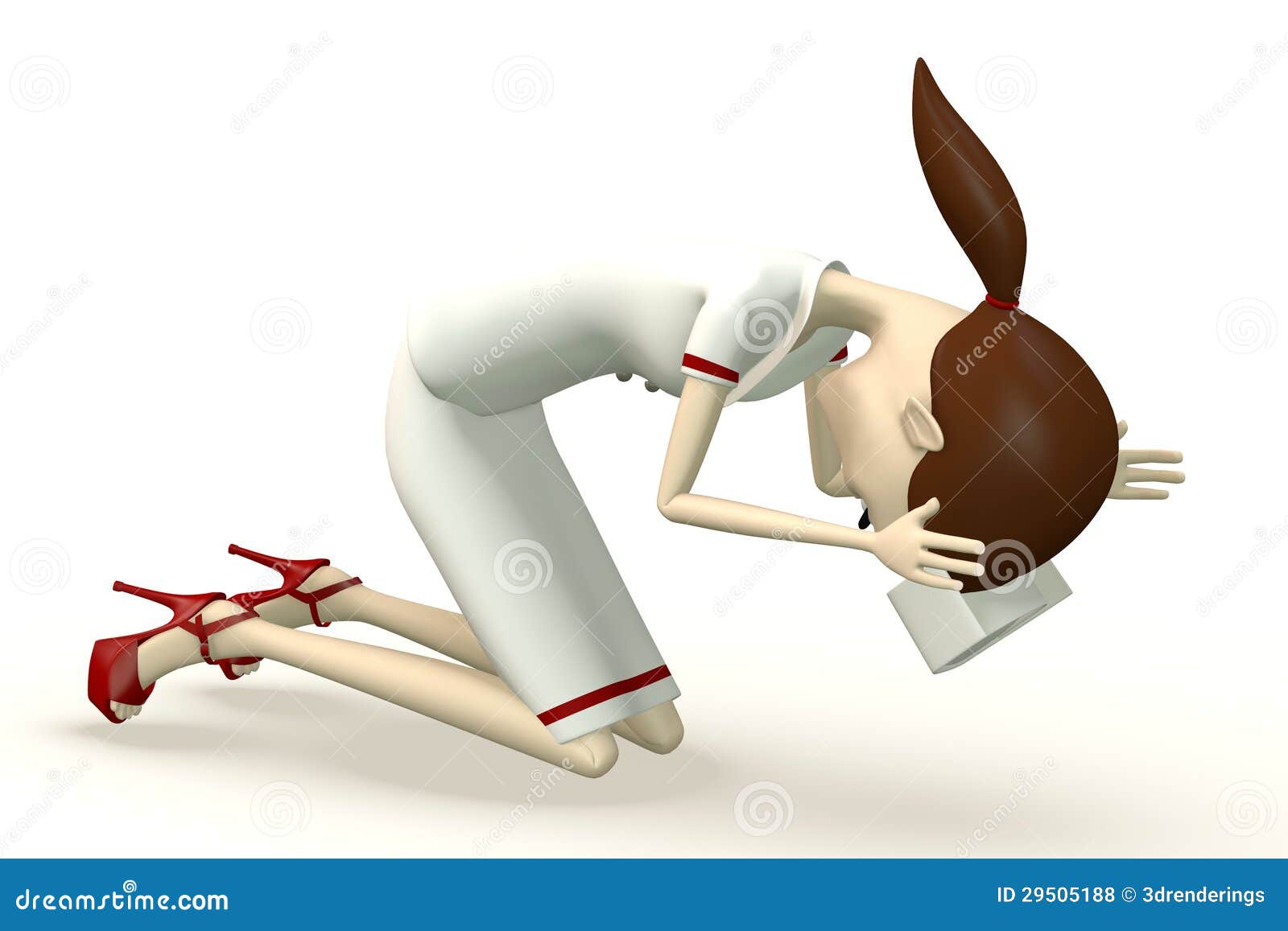 Cartoon Nurse - Very Sad Royalty Free Stock Photos - Image: 29505188