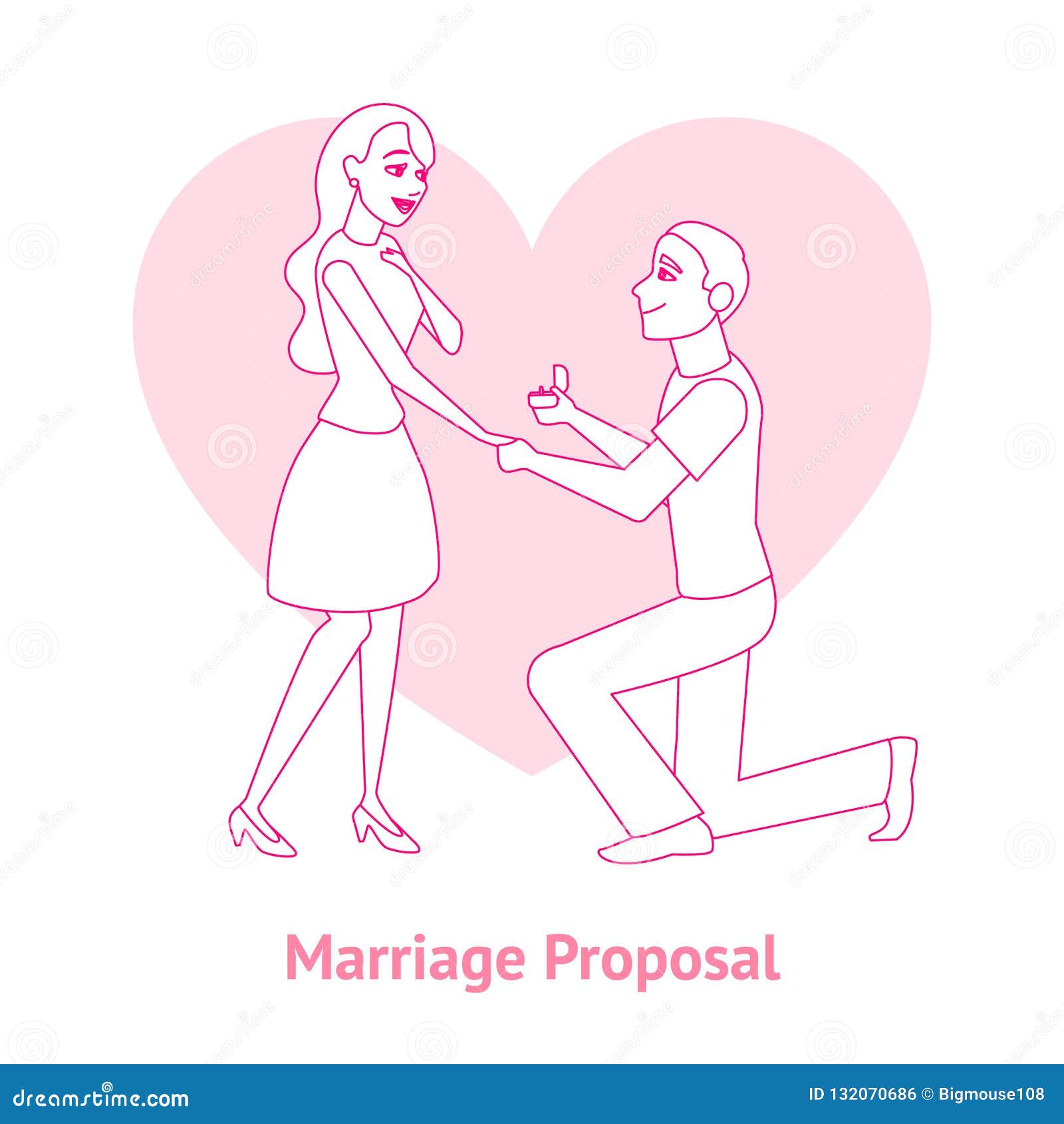 Cartoon Offer of Marriage Man and Woman Card. Vector Stock Vector - Illustration of groom, character: 132070686 Cartoon Offer of Marriage Man and Woman Card. Vector Stock Vector - Illustration of groom, character: 132070686