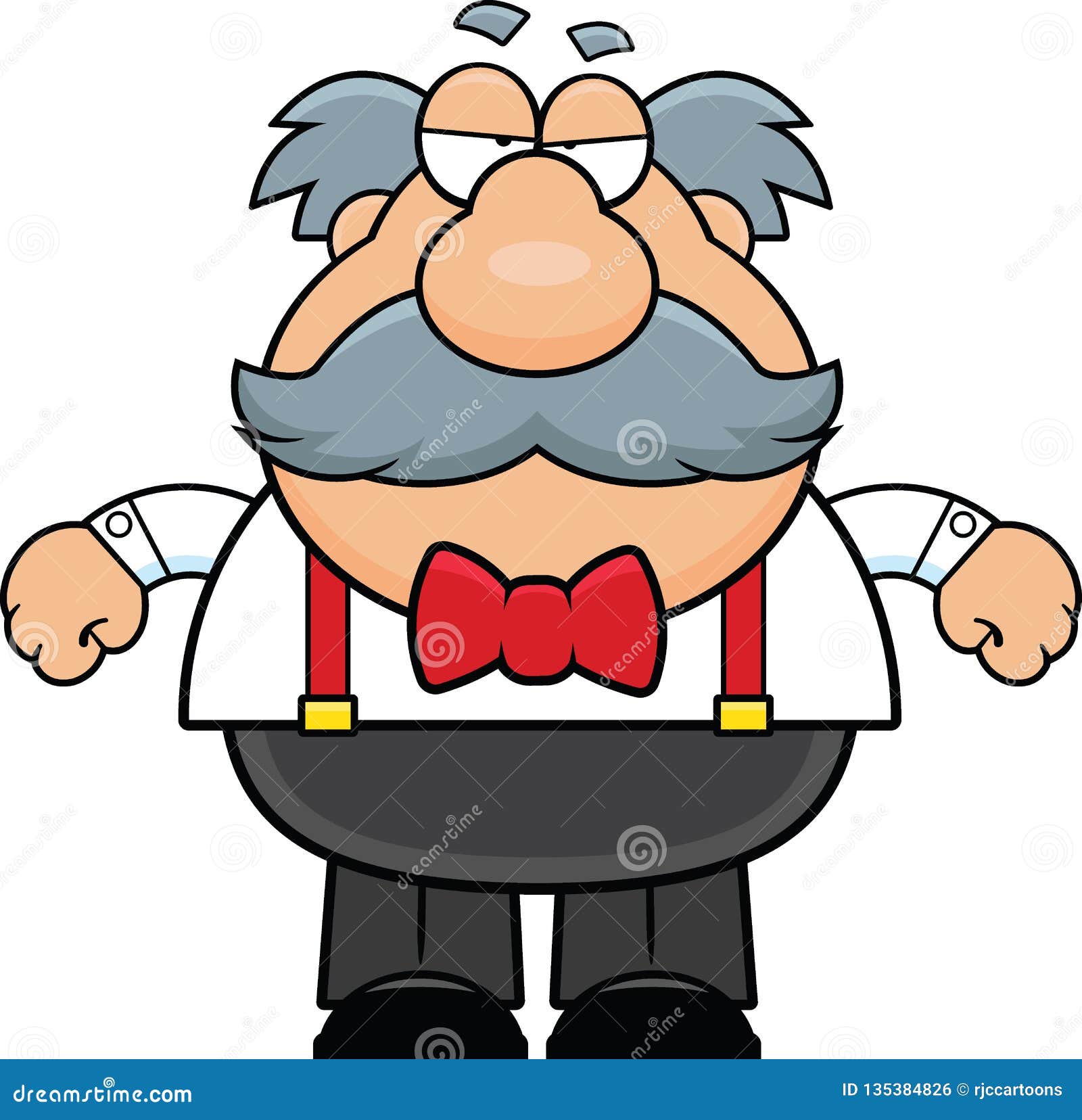 grumpy old man cartoon character