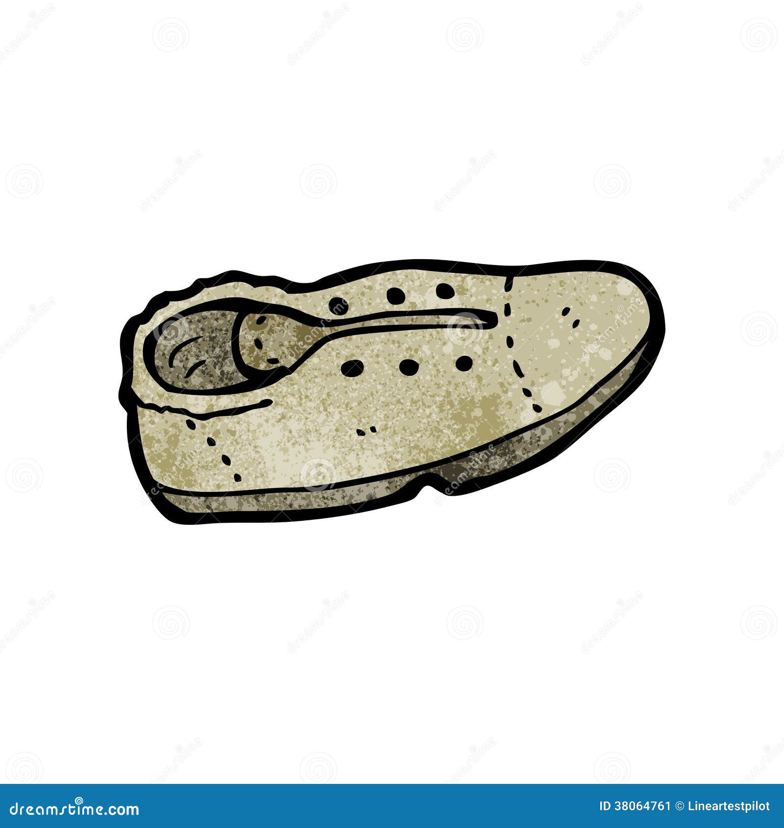 Cartoon old shoe stock vector. Illustration of traditional 38064761