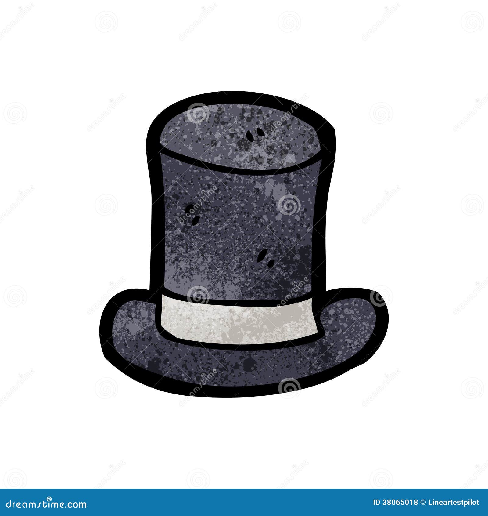 Cartoon old top hat stock vector. Illustration of character 38065018