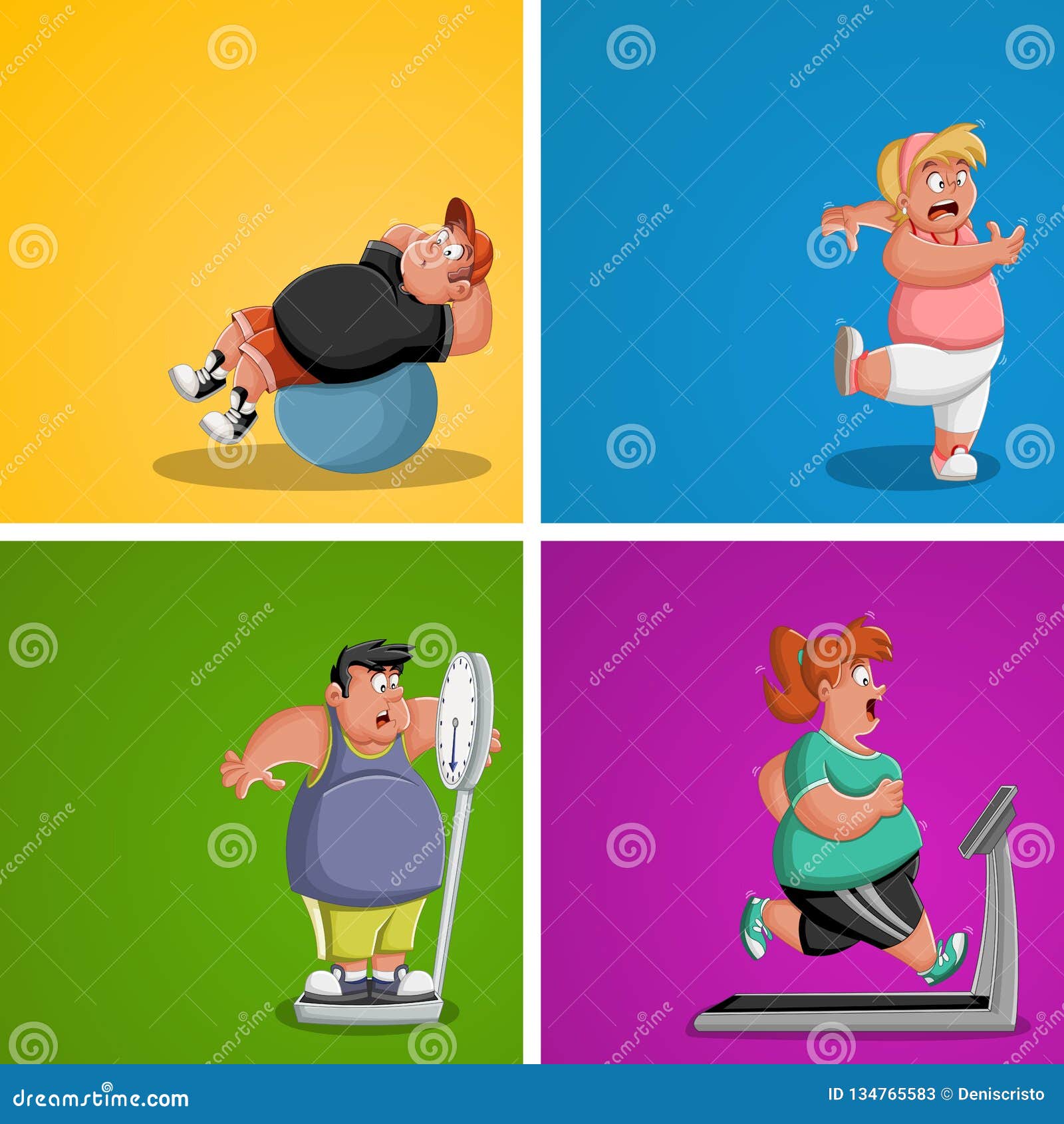 people working out clip art