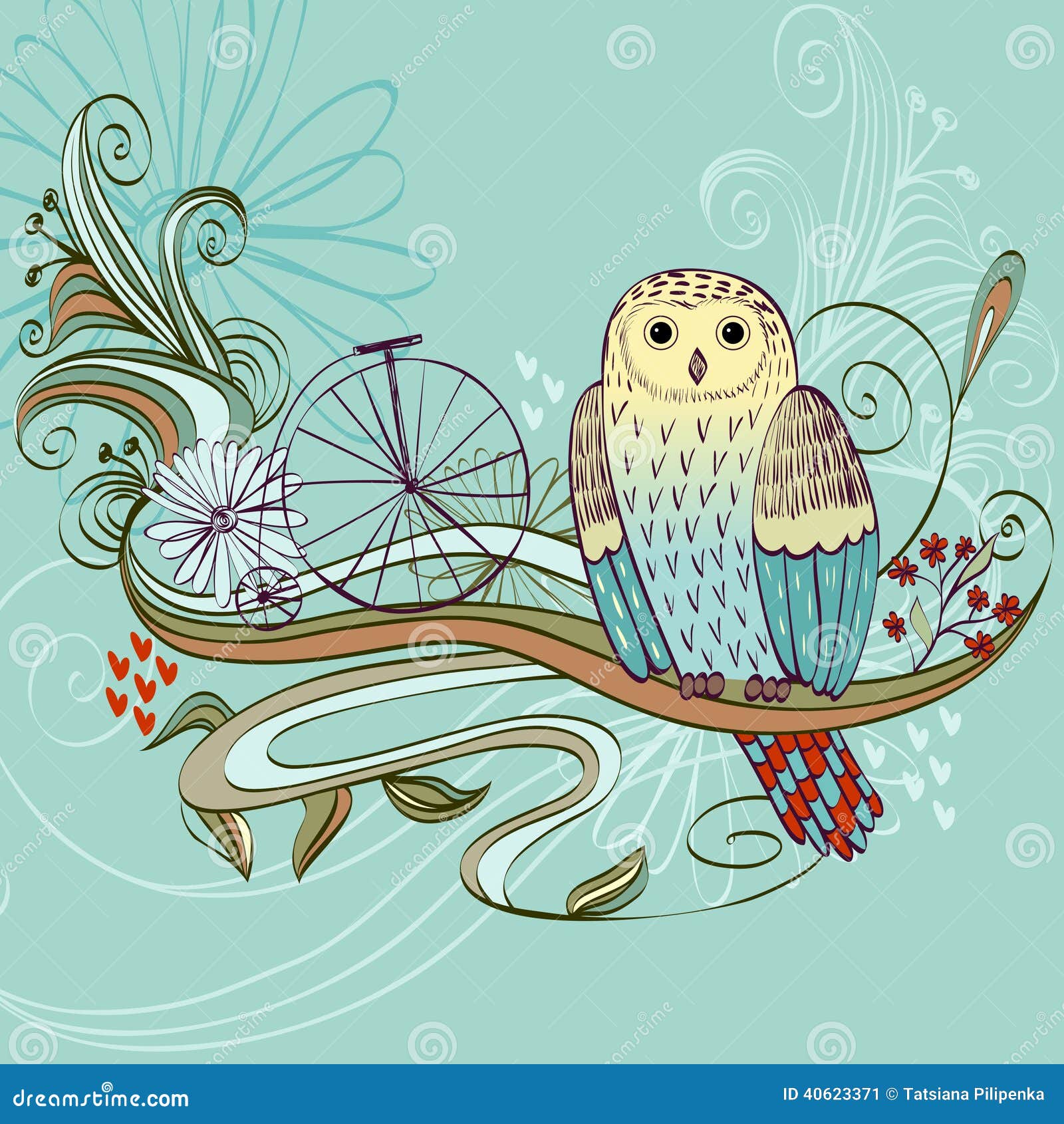 Cartoon Owls Stock Vector Image 40623371