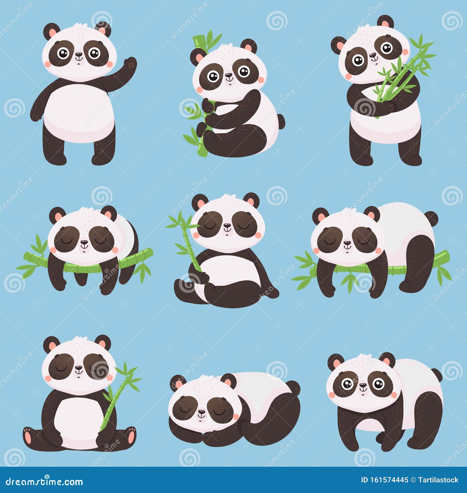 Vetores de Ilustração De Desenho Animado De Um Panda e mais imagens de  Animal - Animal, Animal selvagem, Bambu - iStock