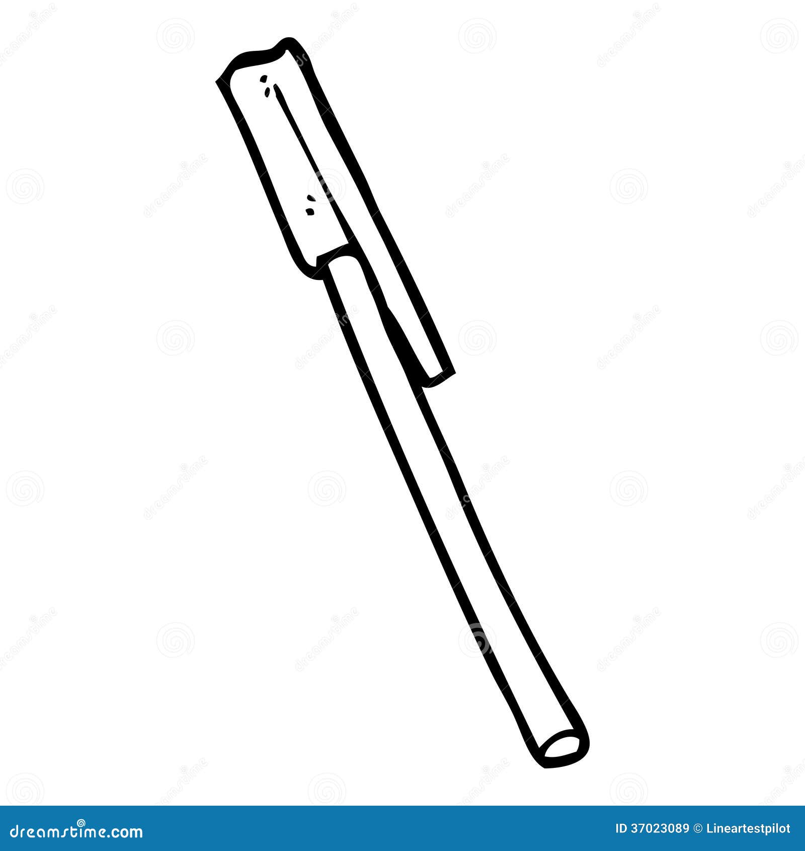 Cartoon pen stock illustration. Illustration of silly - 37023089