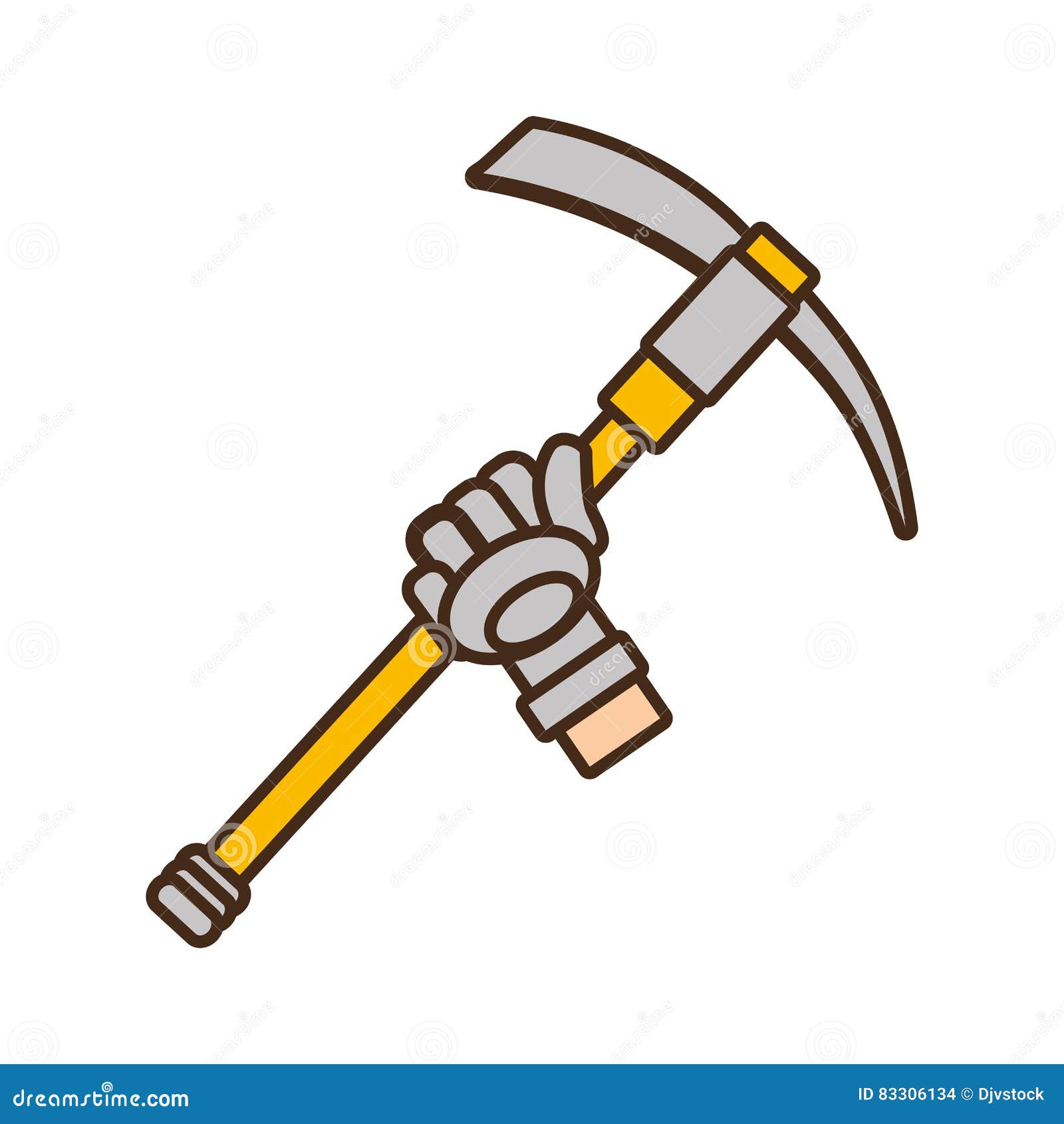 Cartoon Pickaxe. Vector Illustration. 70546385