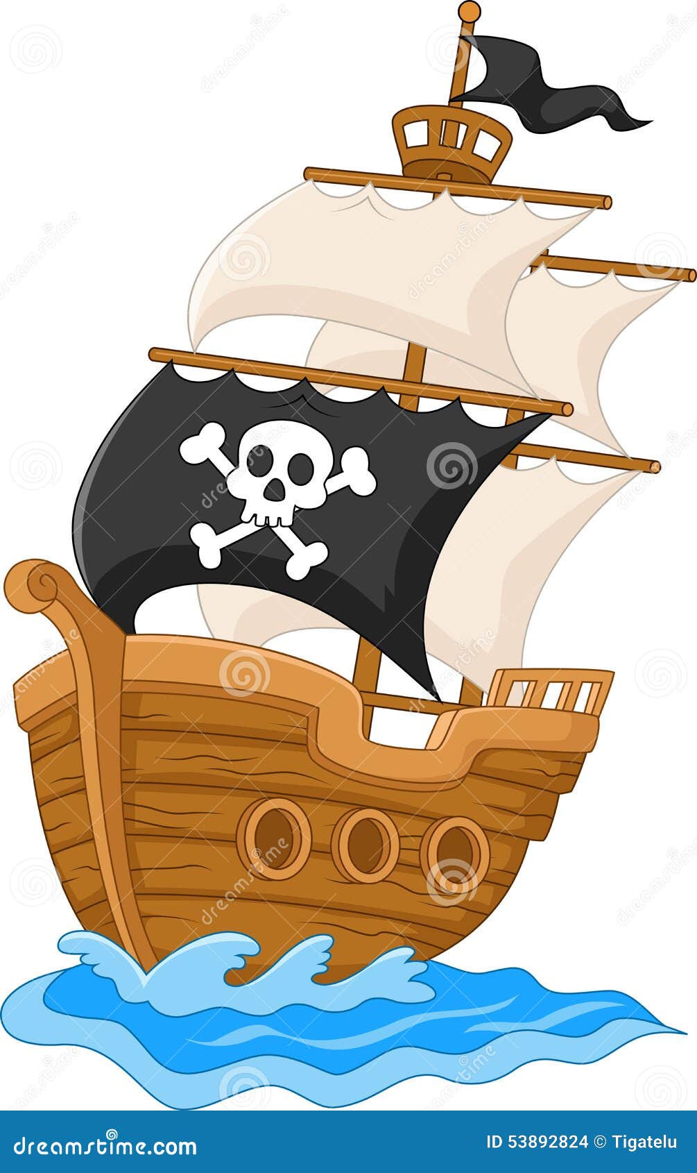 Cartoon Pirate Ship Stock Illustrations – 18,630 Cartoon Pirate