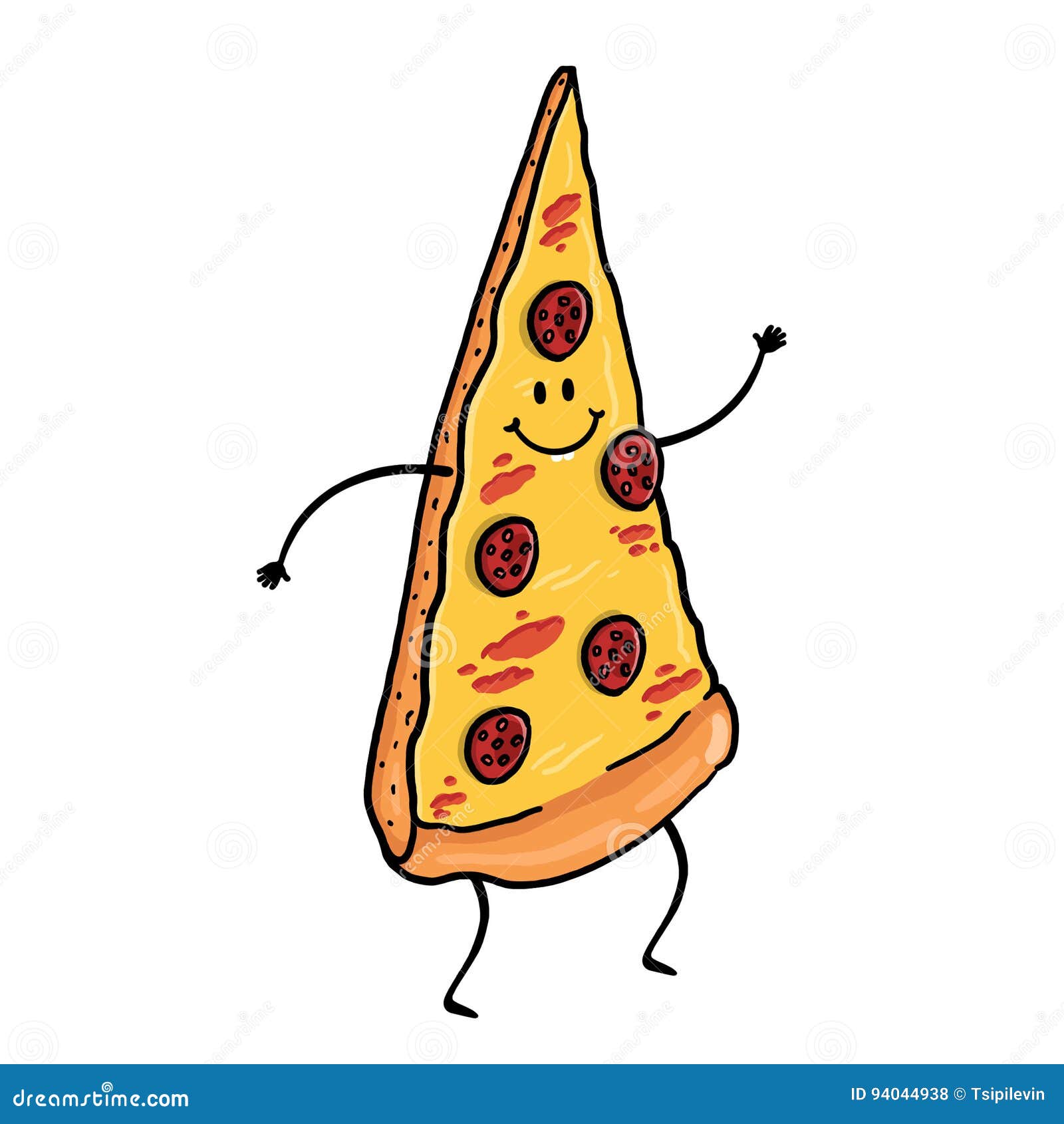 Cartoon pizza slice stock illustration. Illustration of isolated - 94044938 Cartoon pizza slice stock illustration. Illustration of isolated - 94044938