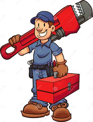 Cartoon Plumber Logo CartoonDealer 20148543