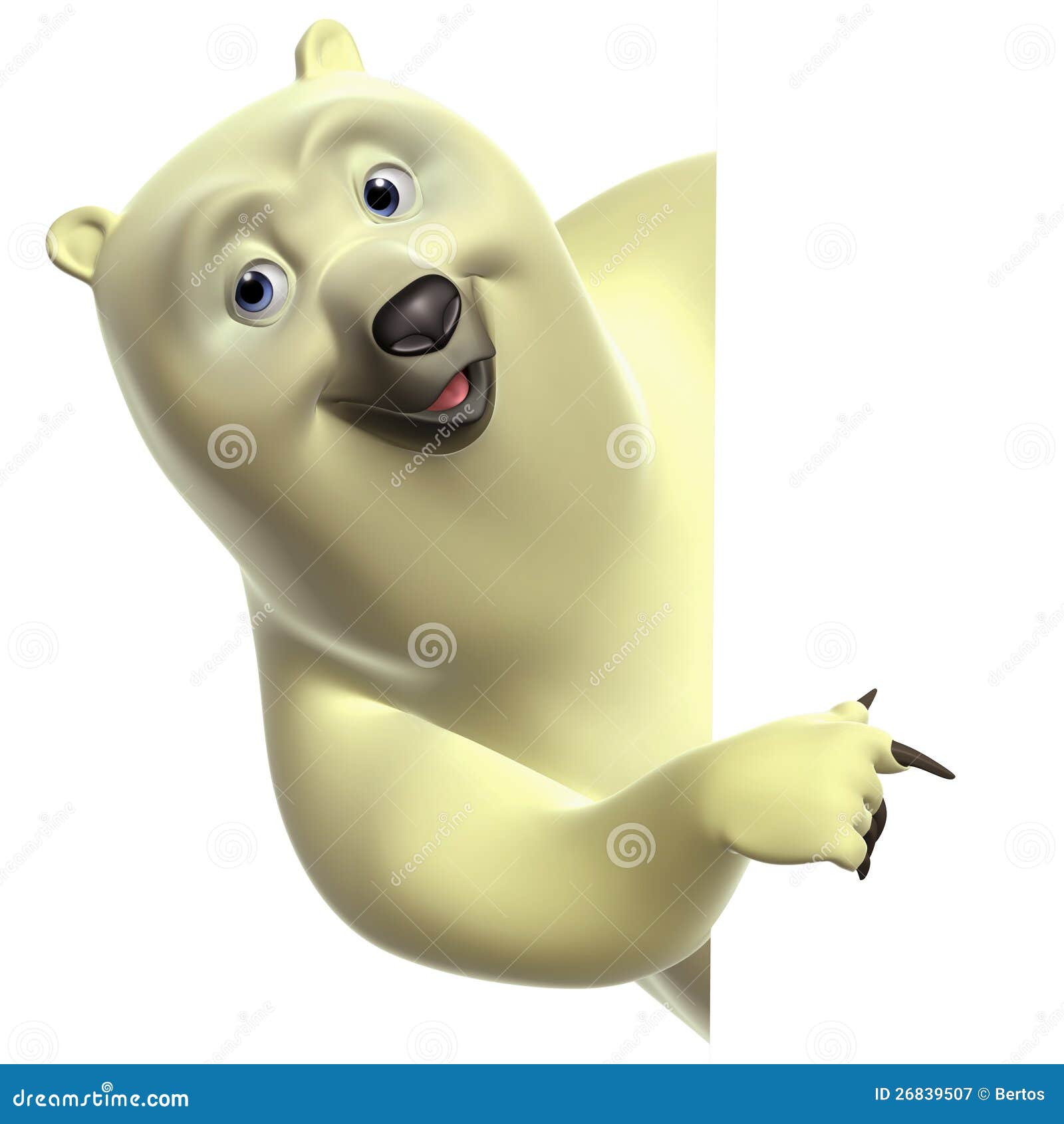 cartoon polar bear