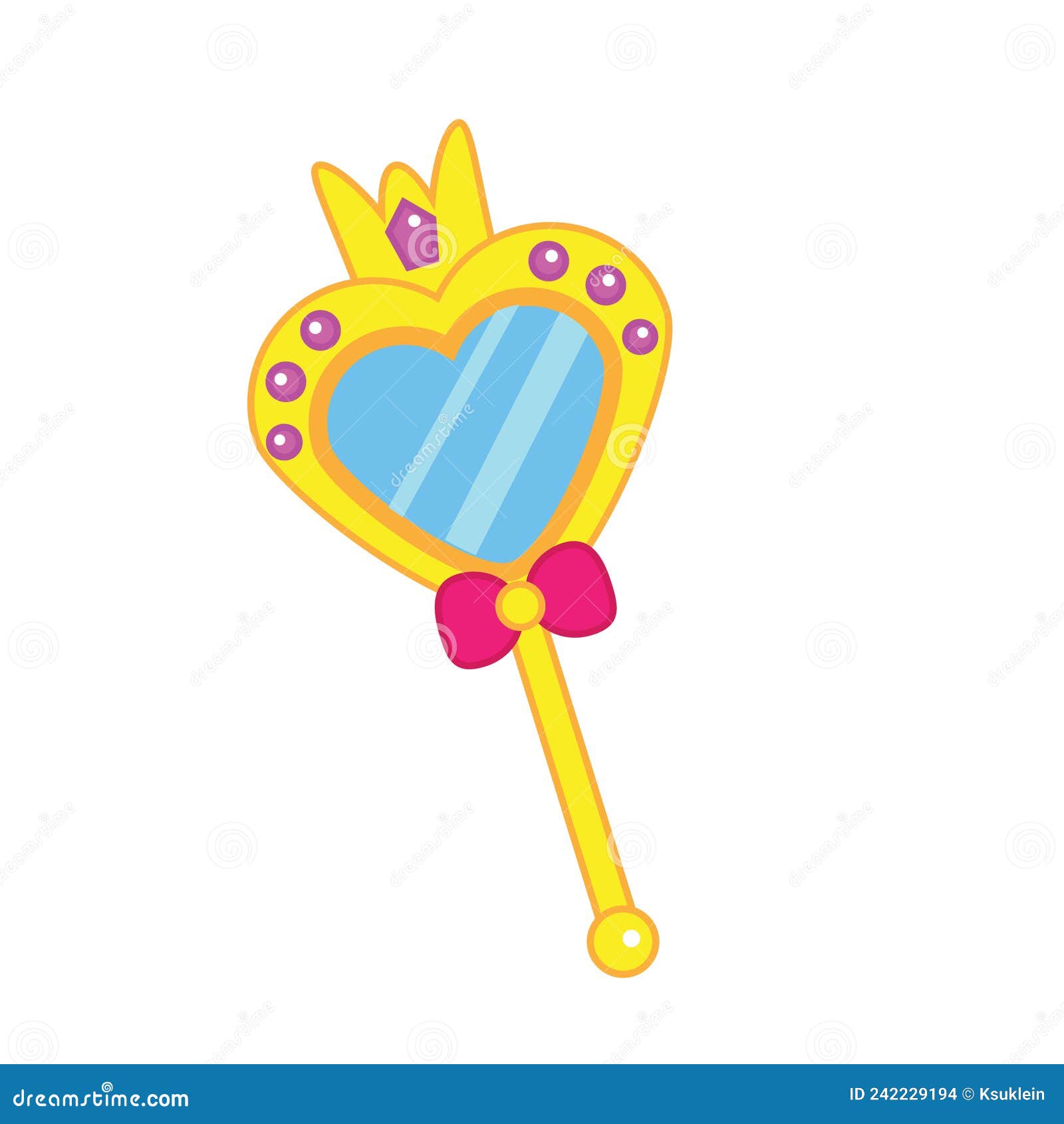 Cartoon Princess Mirror. Vector Clip Art Stock Vector Illustration of cute, fashion 242229194