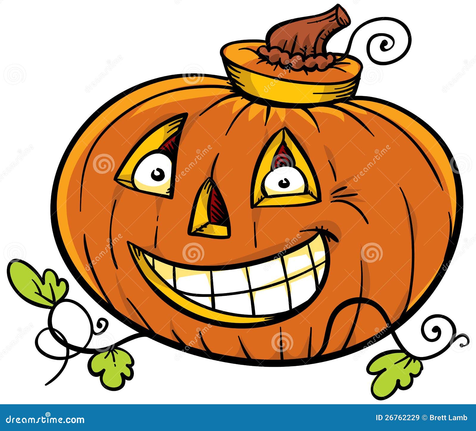 Cartoon Pumpkin Royalty Free Stock Images - Image: 26762229