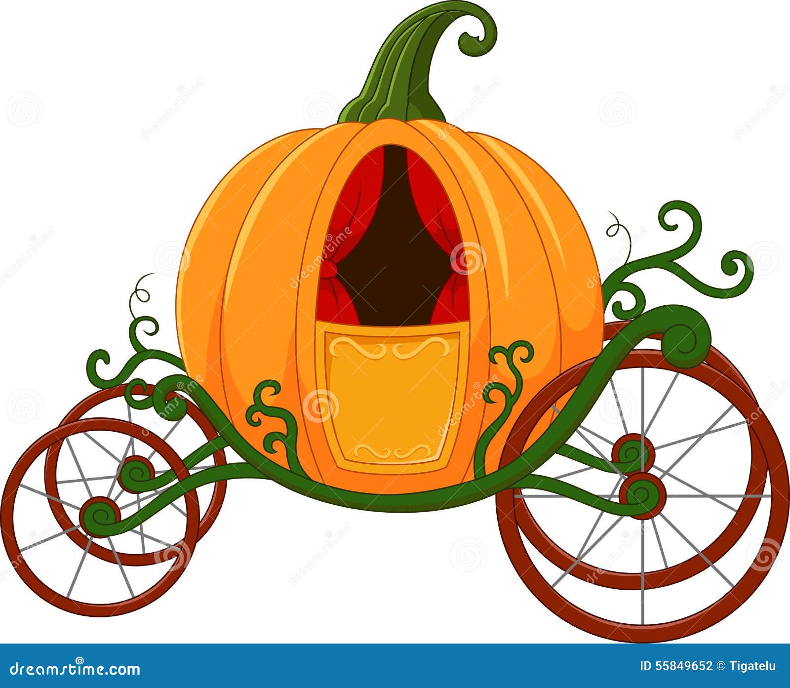 cartoon pumpkin carriage