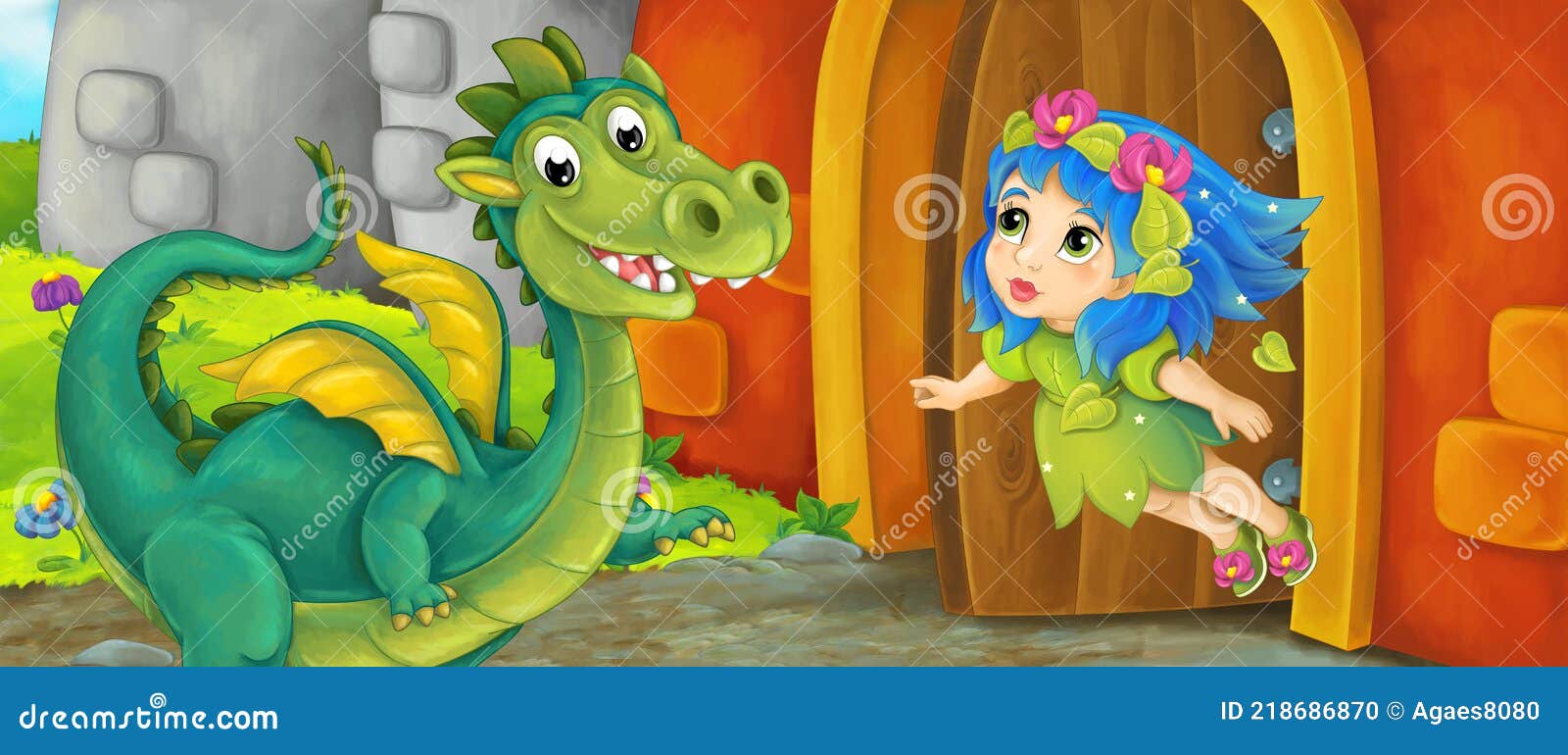 Cartoon Queen and Dragon Near Castle Illustration Stock Illustration - Illustration of girl, cheerful: 218686870 Cartoon Queen and Dragon Near Castle Illustration Stock Illustration - Illustration of girl, cheerful: 218686870
