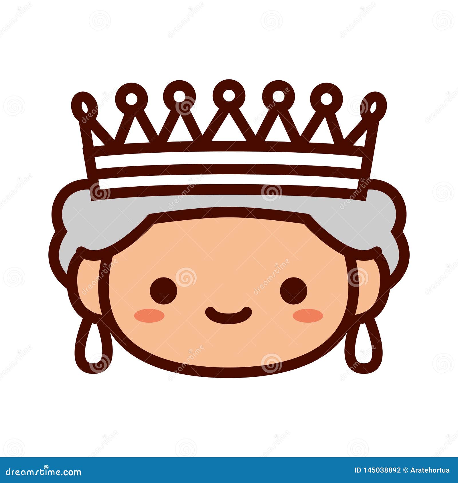 Cartoon picture of the queen