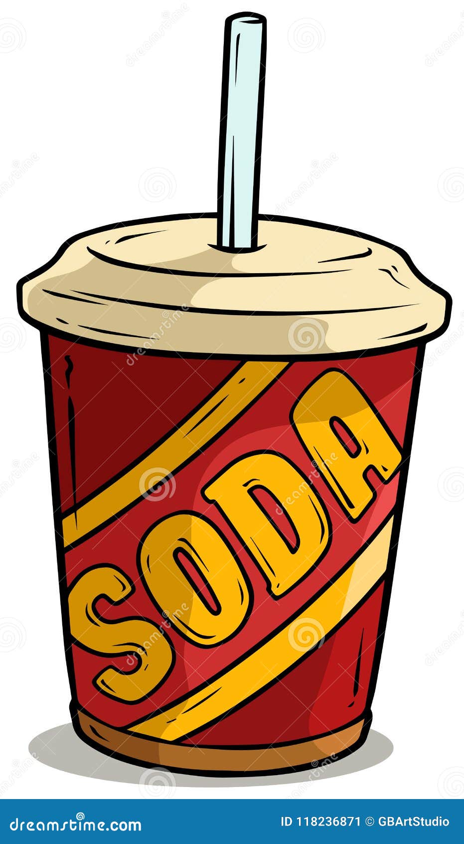 Red soda cup icon image Royalty Free Vector Image