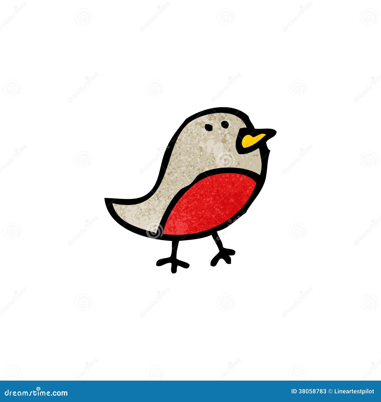 Cartoon robin symbol stock vector. Illustration of crazy - 38058783