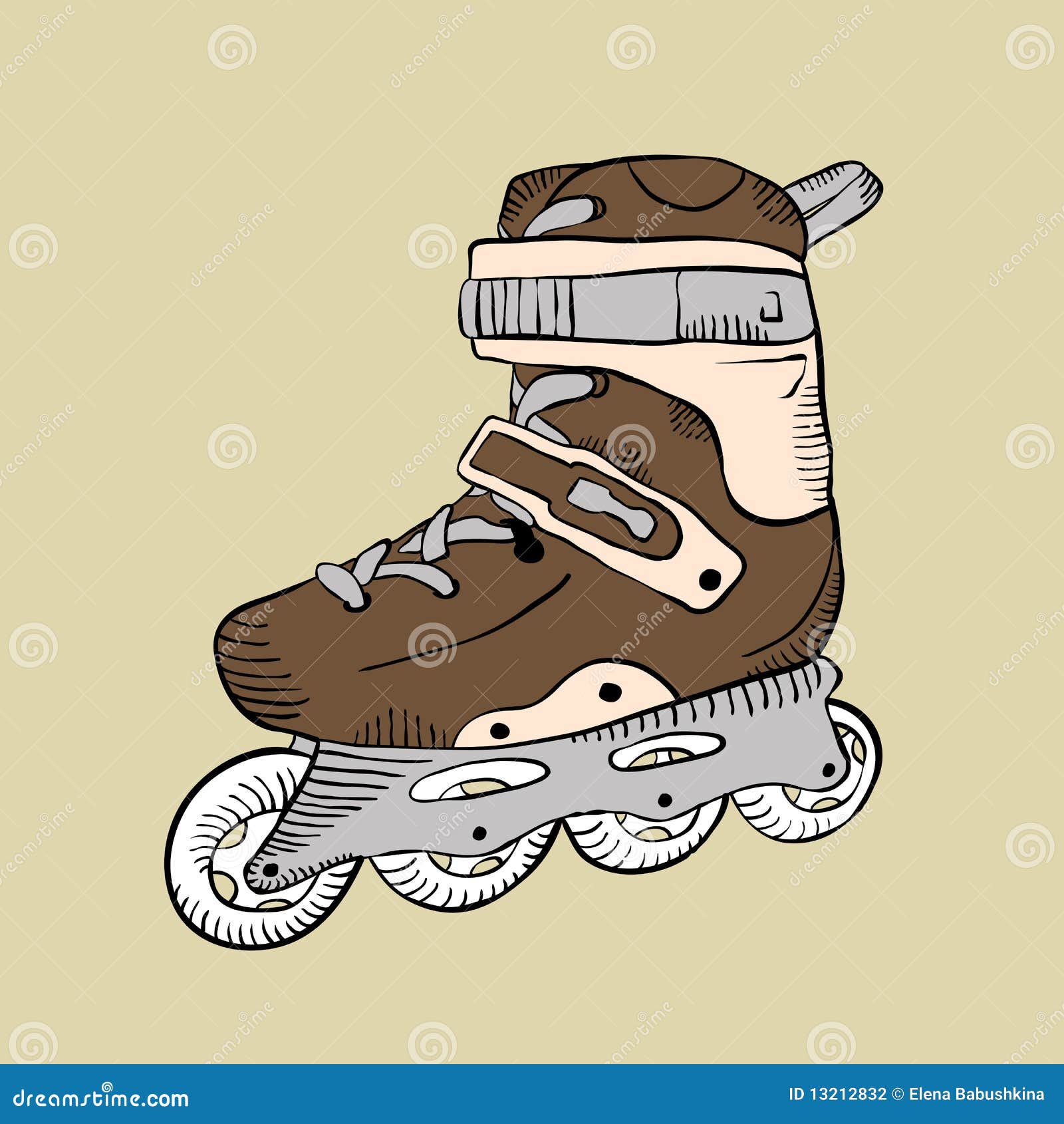 Cartoon roller skate stock vector. Illustration of cartoon 13212832