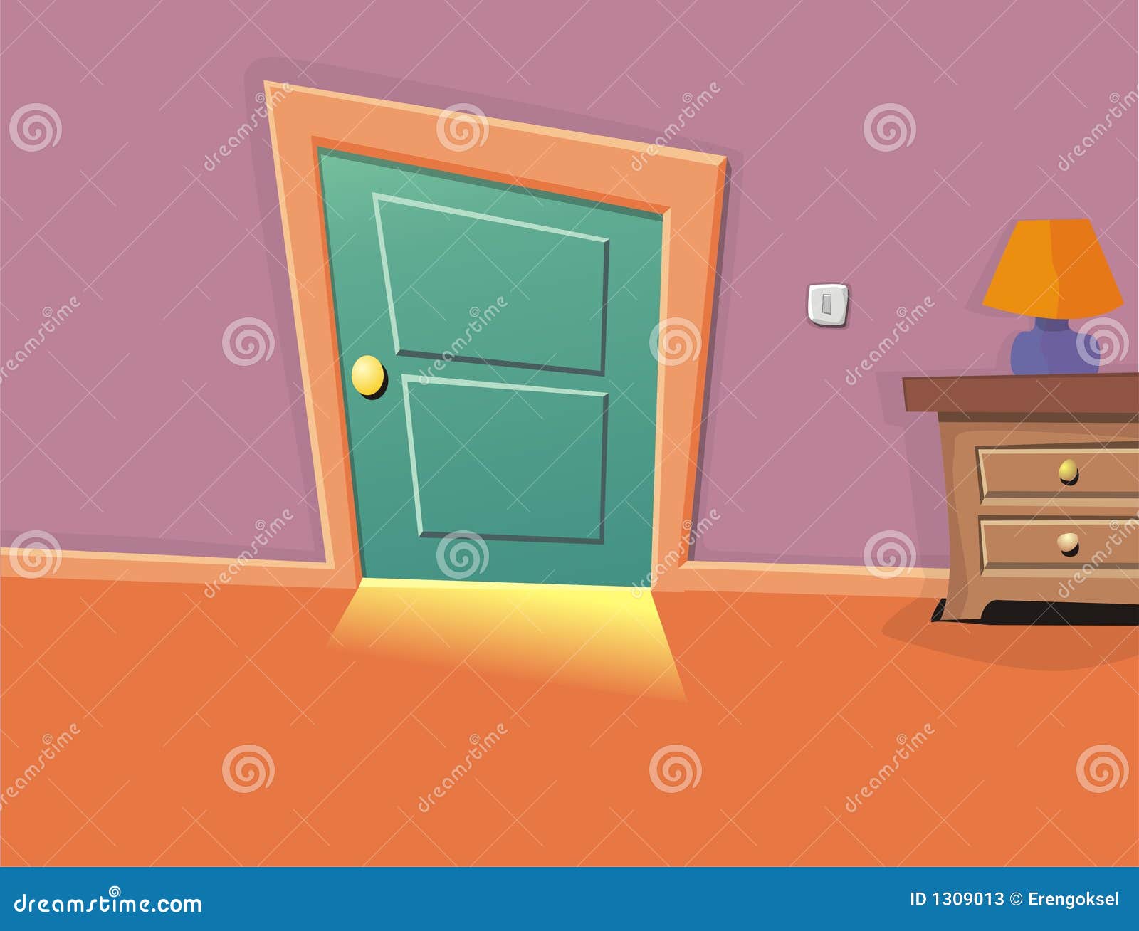 Cartoon room stock illustration. Illustration of backdrop - 1309013