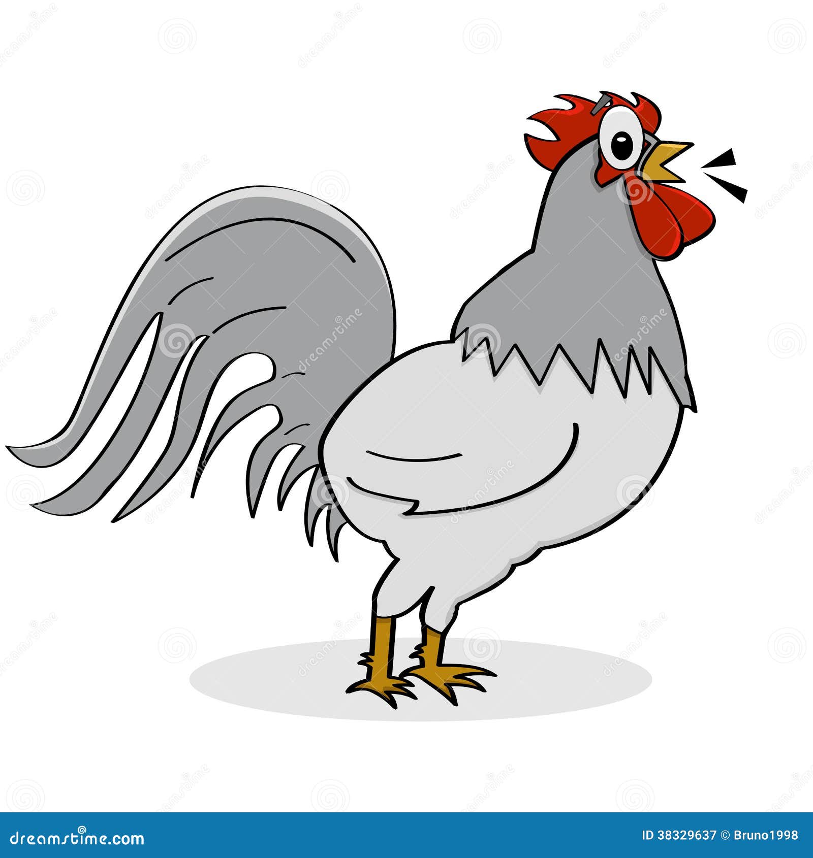 rooster crowing clipart free - photo #35