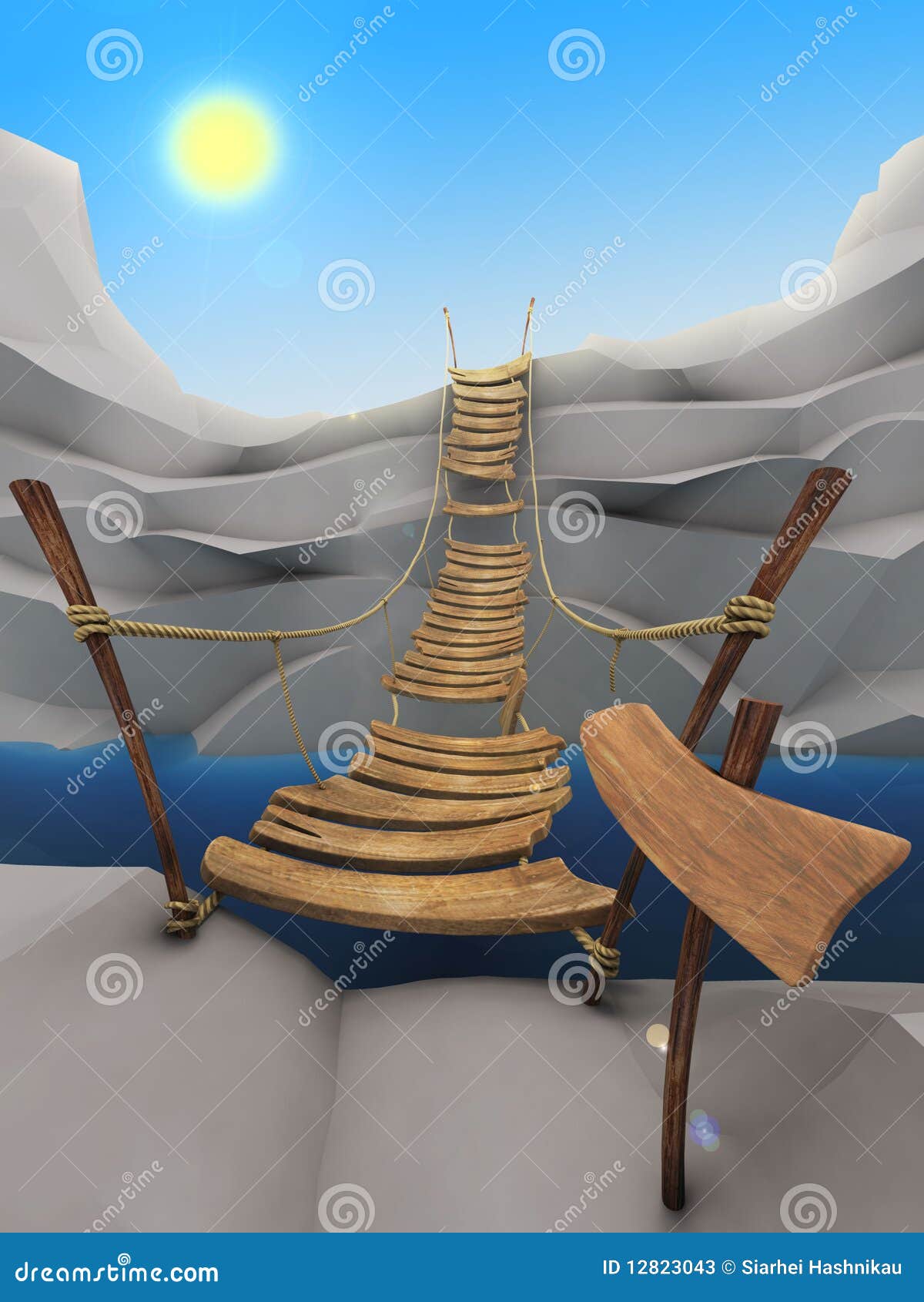 Rope Bridge Stock Illustrations – 2,166 Rope Bridge Stock