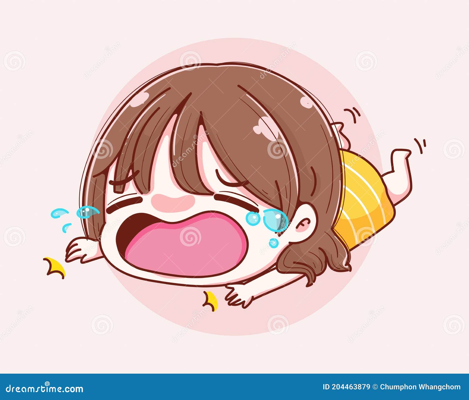 Cartoon Sad Girl Crying and Vector Character Design Stock Vector - Illustration of expressions, draw: 204463879 Cartoon Sad Girl Crying and Vector Character Design Stock Vector - Illustration of expressions, draw: 204463879