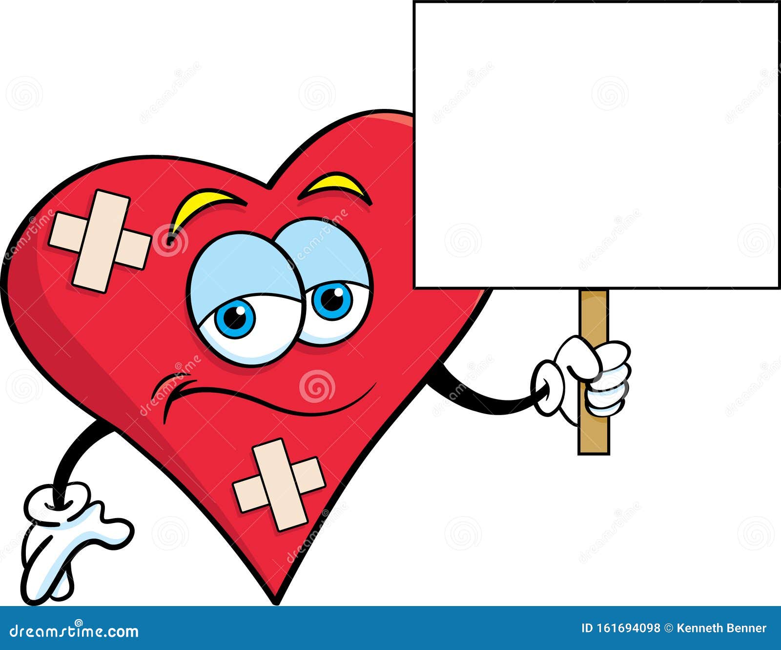 Heart In Bandages Large Size Icon For Emoji Smile Vector Illustration ...