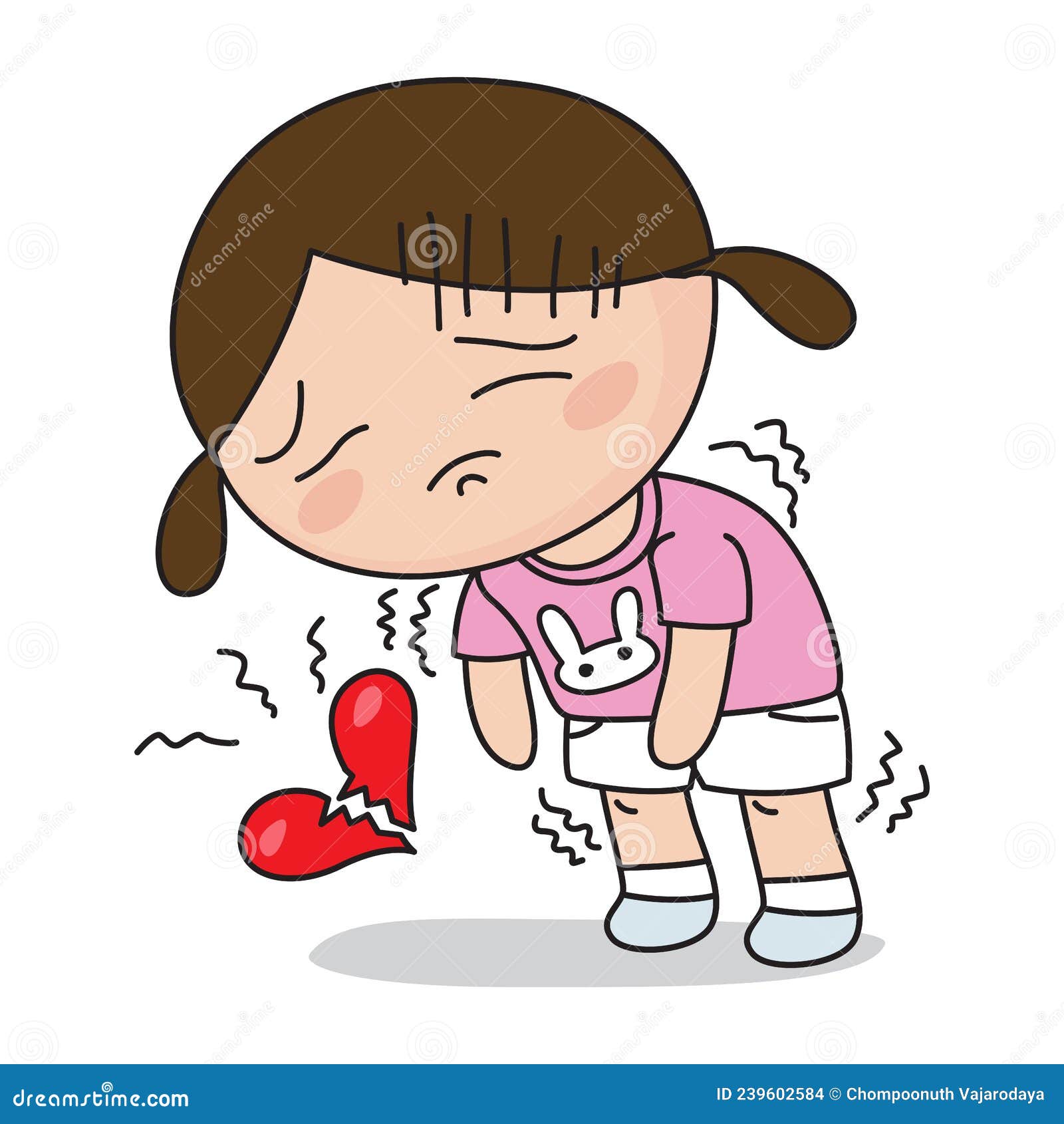 Cartoon Girl Broken Heart Stock Illustrations – 829 Cartoon Girl Broken  Heart Stock Illustrations, Vectors & Clipart - Dreamstime