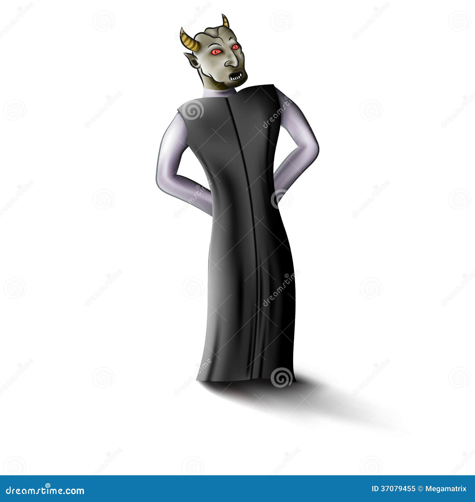 Cartoon satan stock illustration. Illustration of angry - 37079455